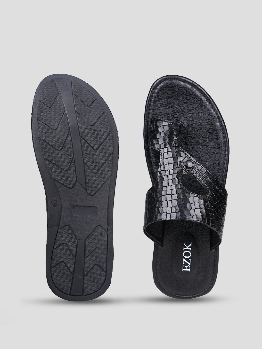Ezok Men's Genuine Leather Sandals Comfortable, Stylish, and Durable Footwear for Summer
