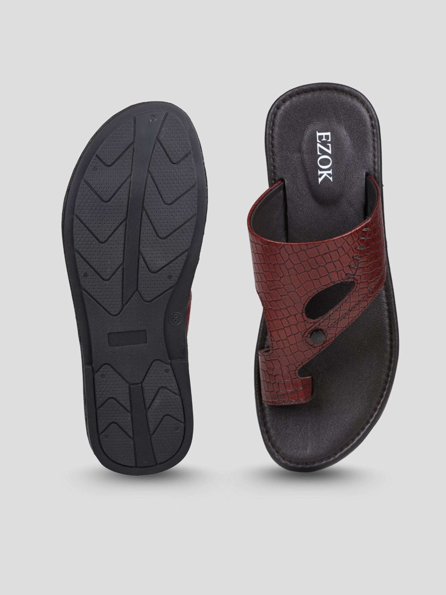 Ezok Men's Genuine Leather Sandals Comfortable, Stylish, and Durable Footwear for Summer