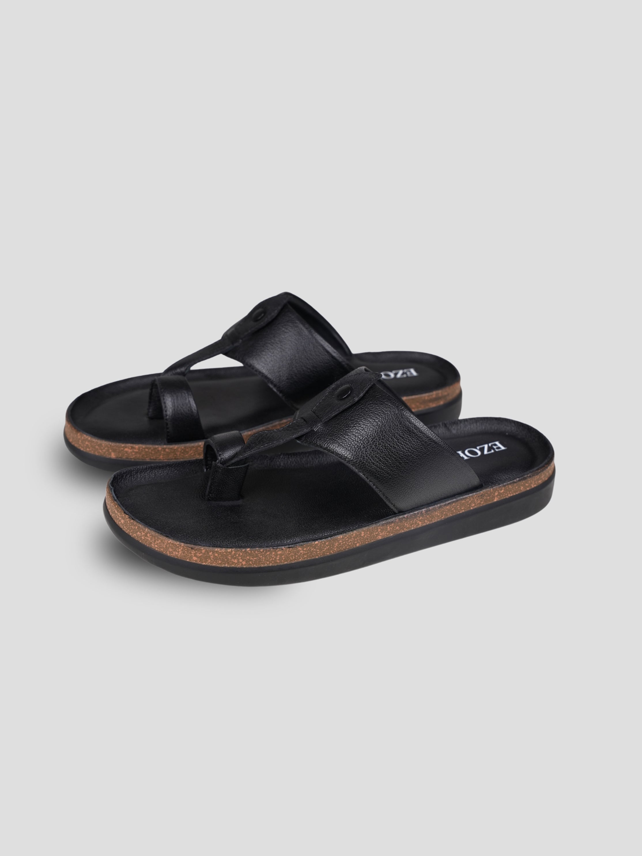 Ezok Men's Genuine Leather Sandals Comfortable, Stylish, and Durable Footwear for Summer