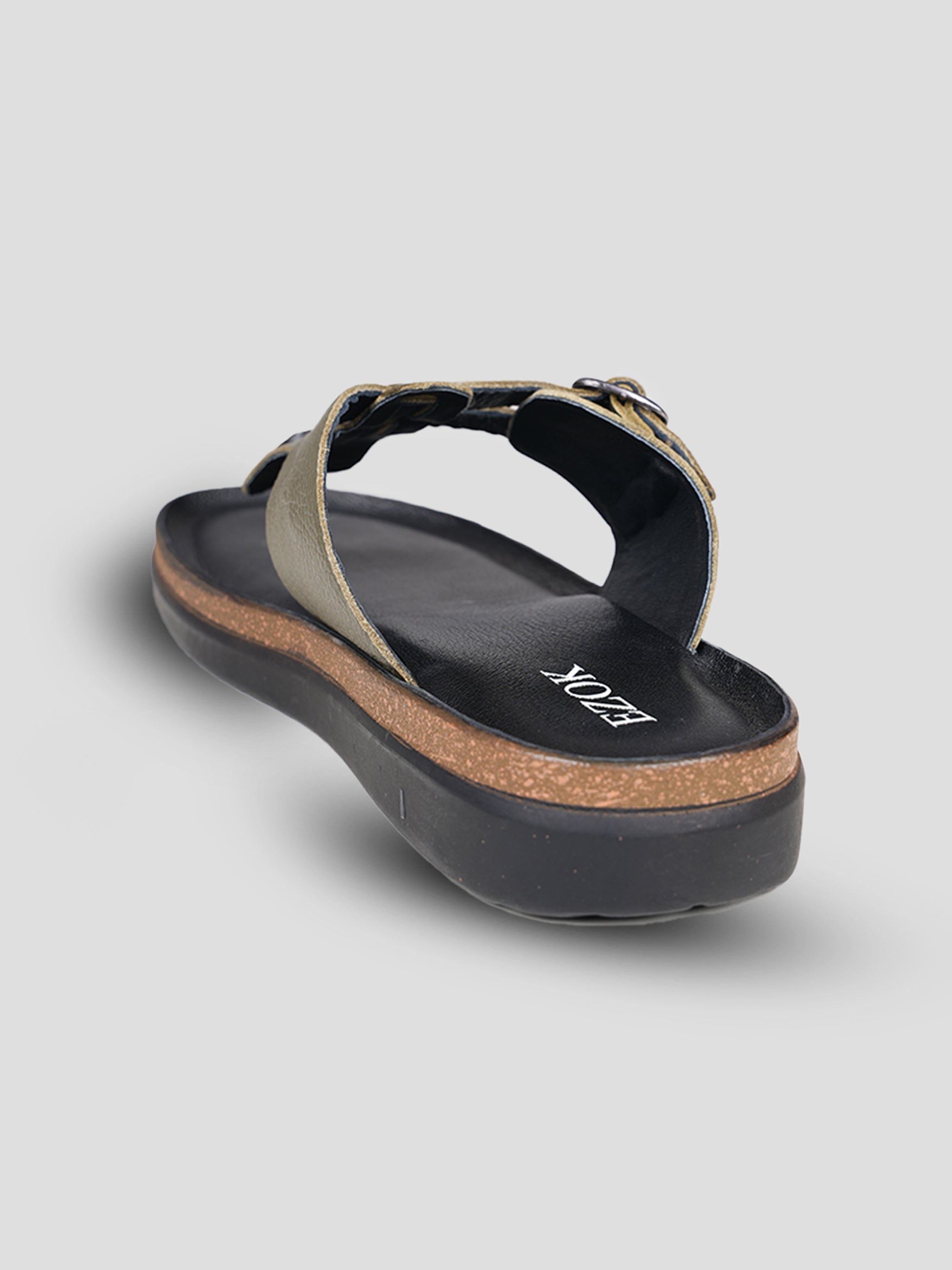 Ezok Men's Genuine Leather Sandals Comfortable, Stylish, and Durable Adjustable Footwear for Summer