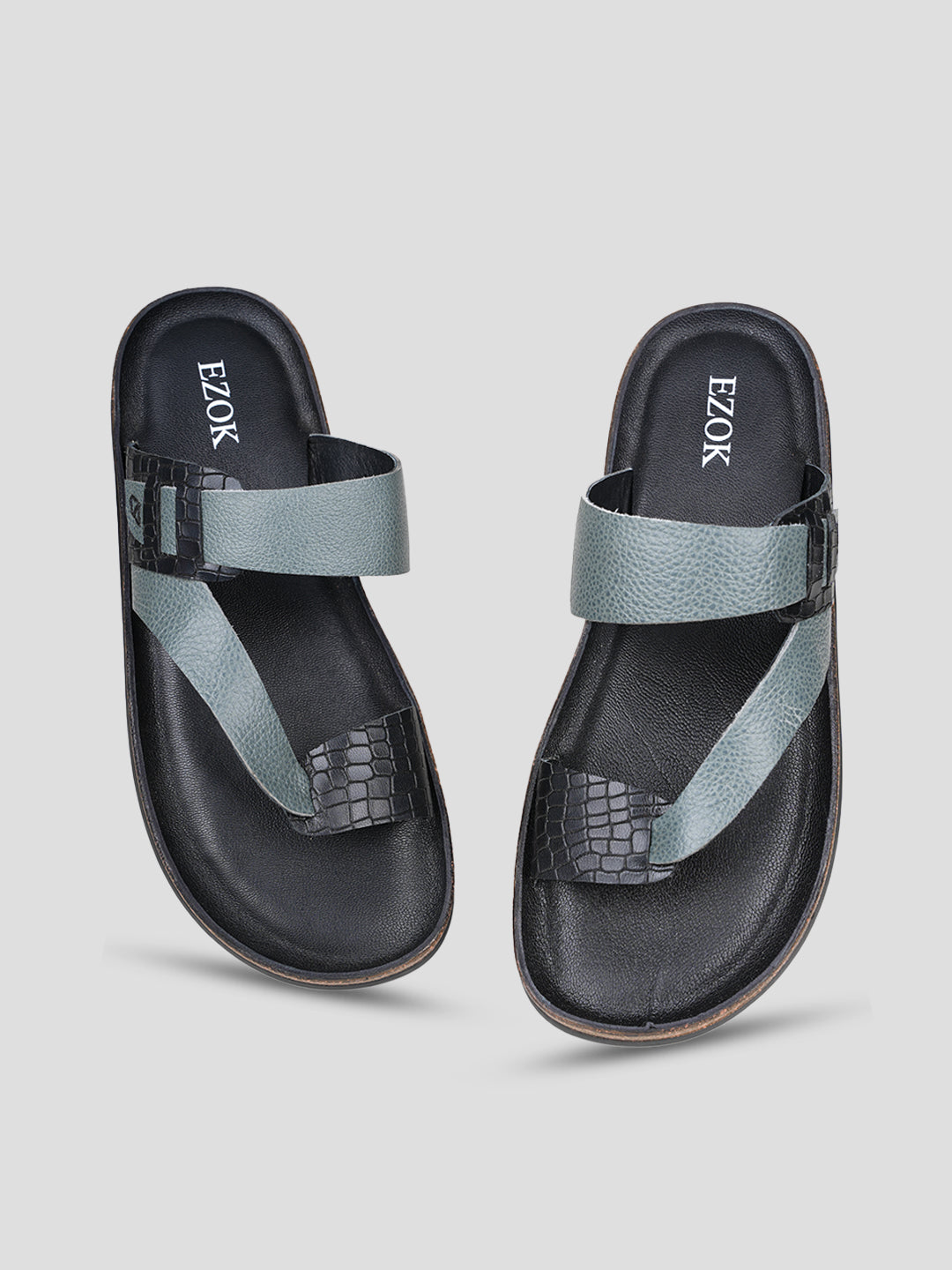 Ezok Men's Genuine Leather Sandals Comfortable, Stylish, and Durable Footwear for Summer