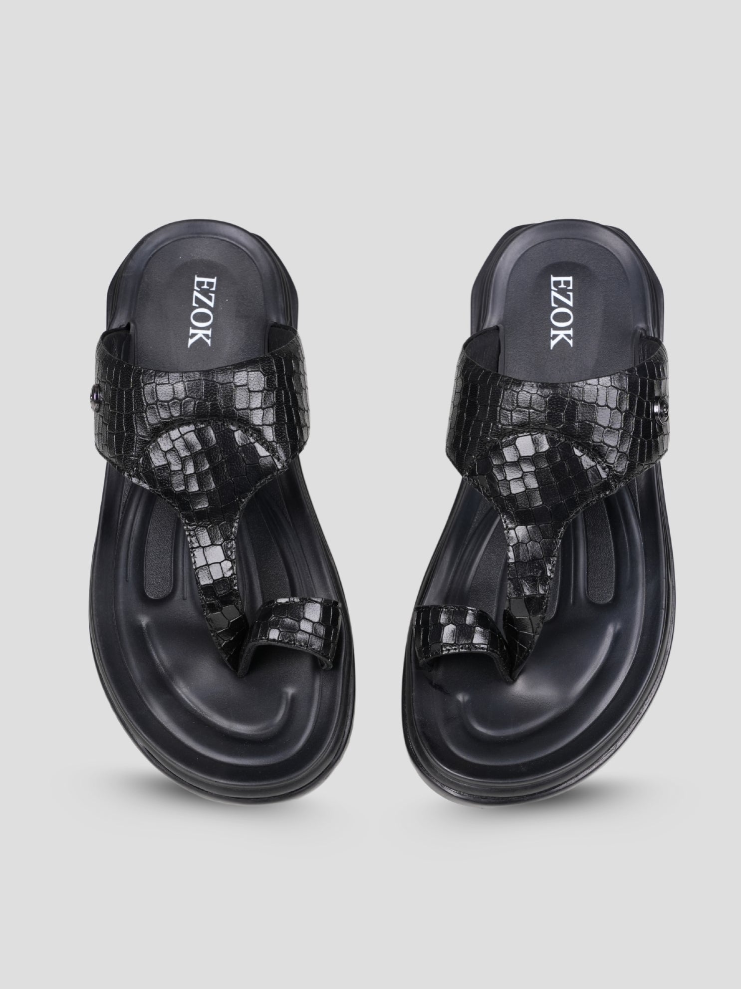 Ezok Men's Genuine Leather Sandals Comfortable, Stylish, and Durable Footwear for Summer