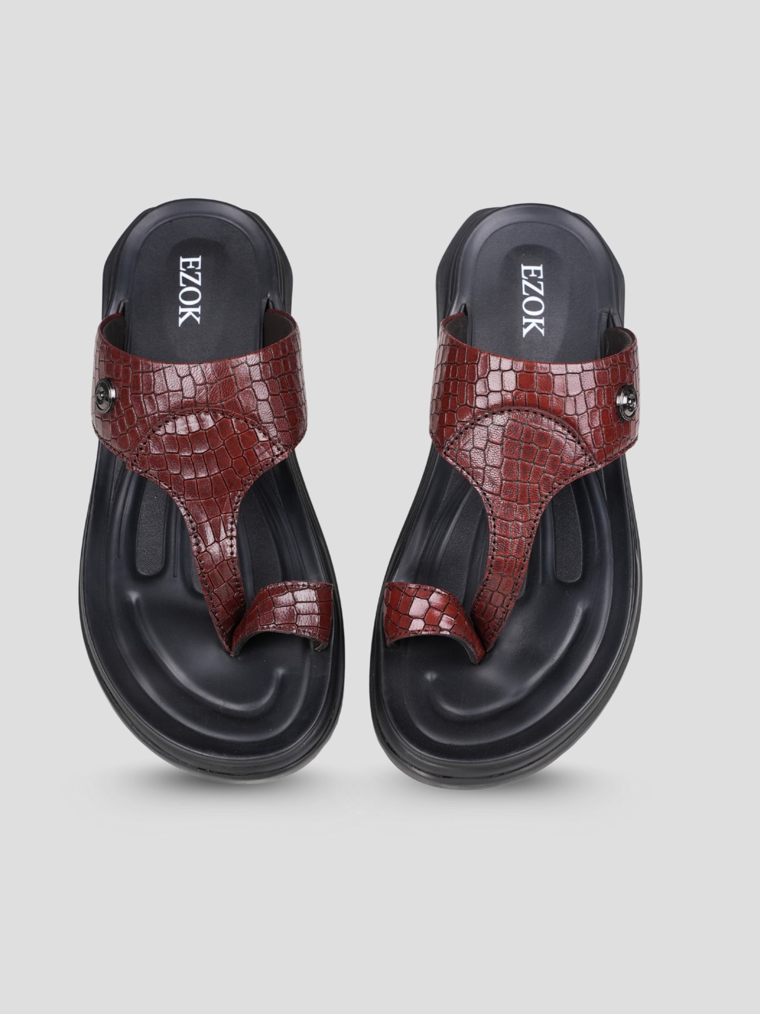 Ezok Men's Genuine Leather Sandals Comfortable, Stylish, and Durable Footwear for Summer