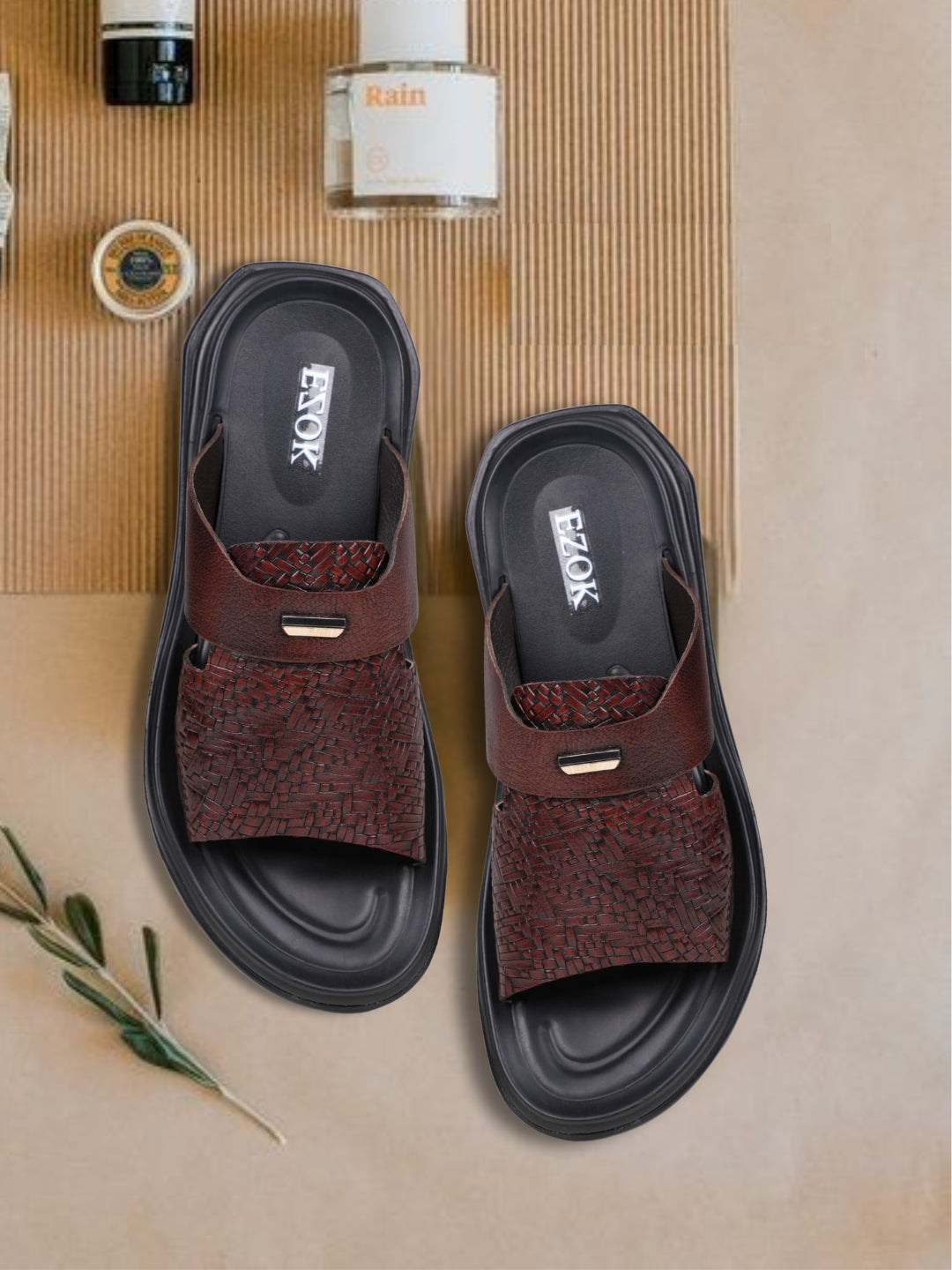 Ezok Men's Genuine Leather Sandals Comfortable, Stylish, and Durable Footwear for Summer