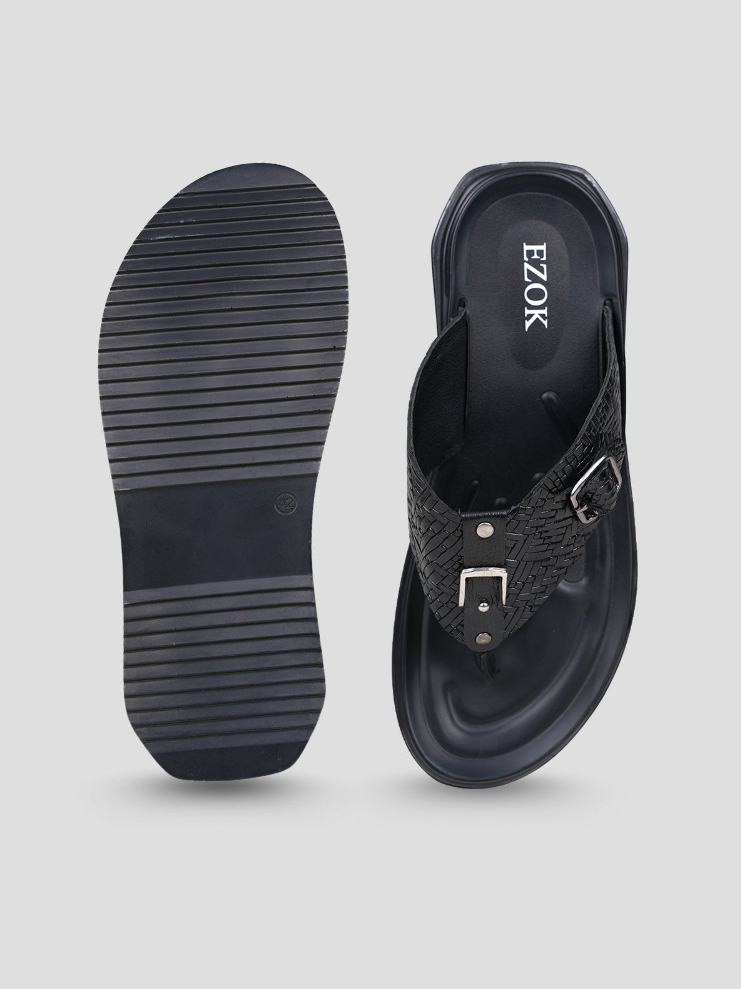 Ezok Men's Genuine Leather Sandals Comfortable, Stylish, and Durable Footwear for Summer