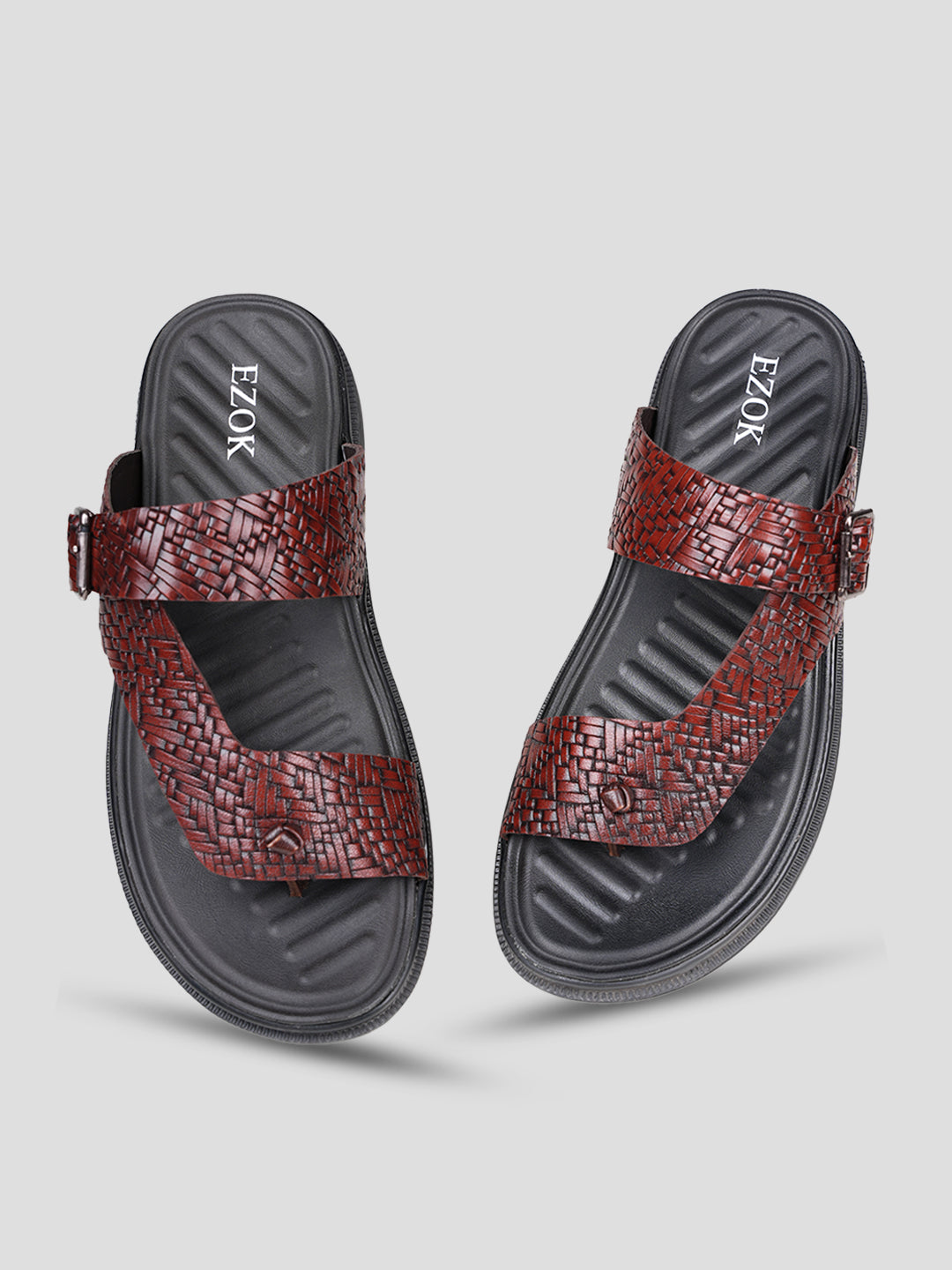 Ezok Men's Genuine Leather Sandals Comfortable, Stylish, and Durable Footwear for Summer