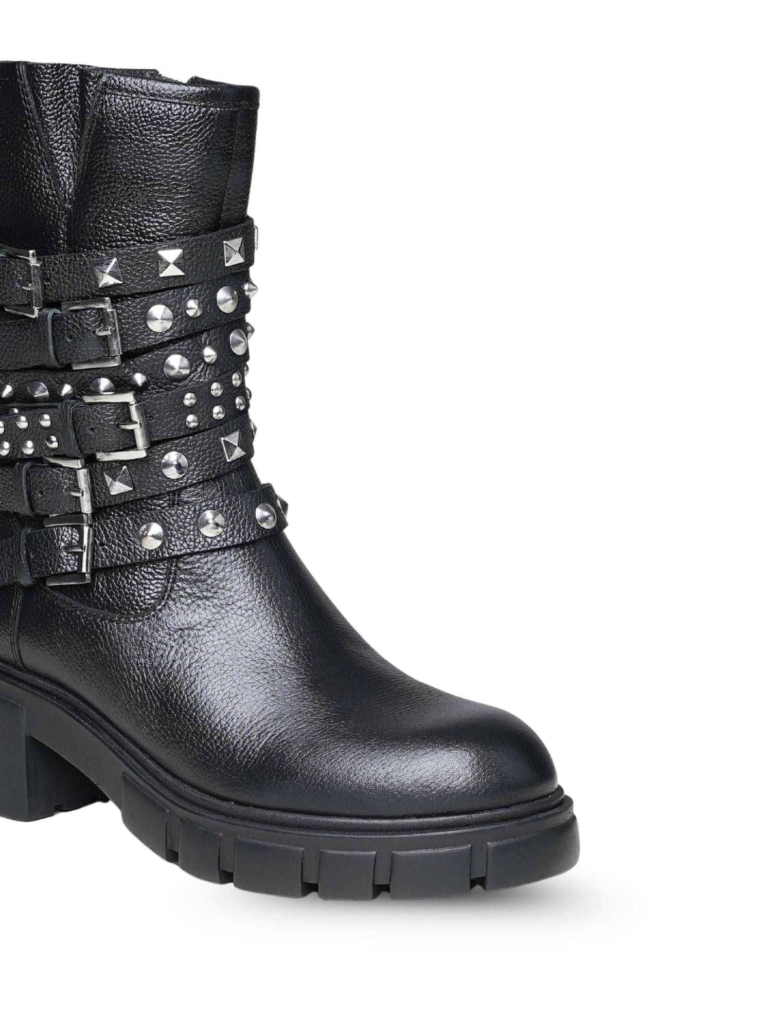 Ezok Women's Casual Leather Boots | Stylish Lace-Up Design with Cushioned Insole | Durable, Comfortable & Trendy for Daily Wear