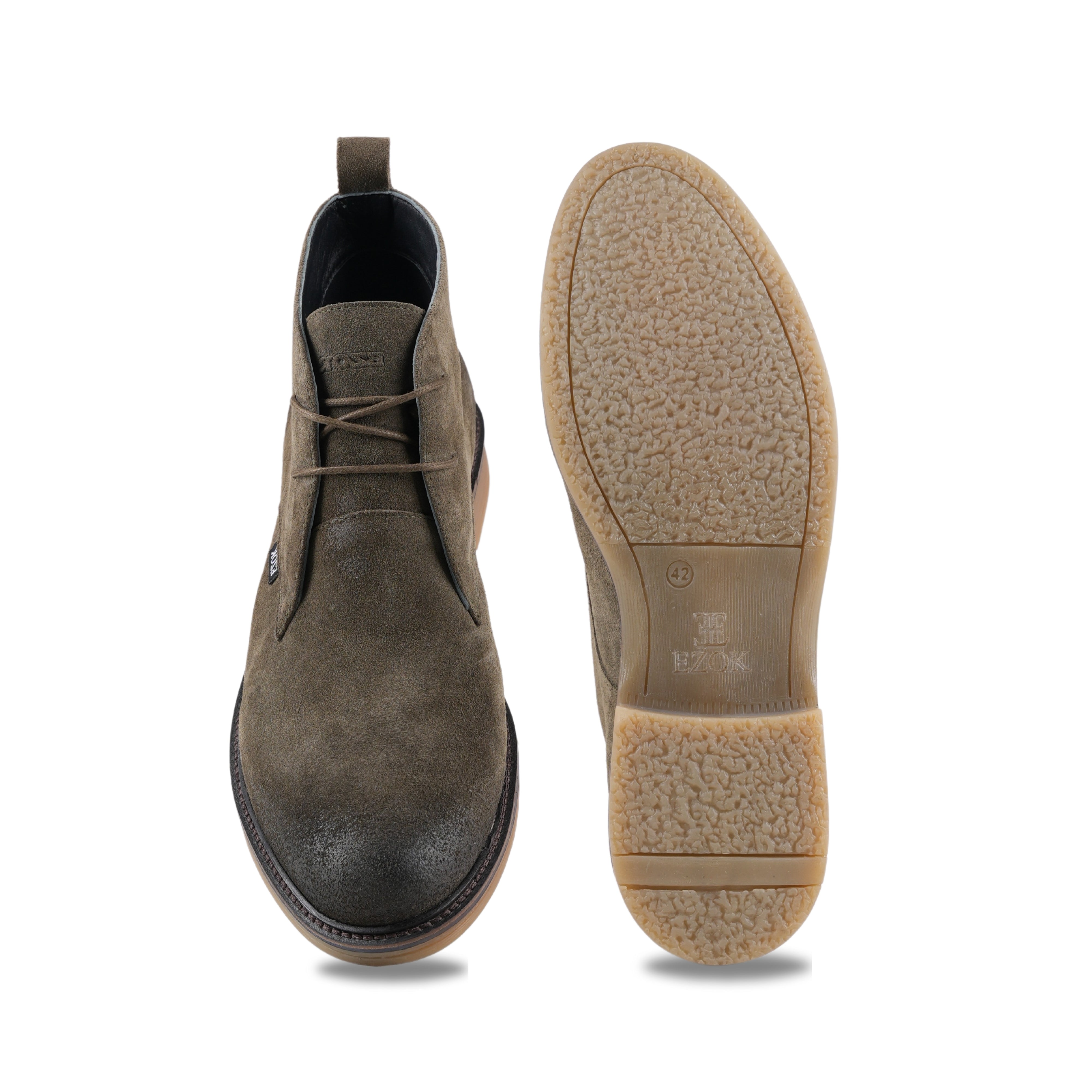 Ezok Leather Chukka Boots for Men