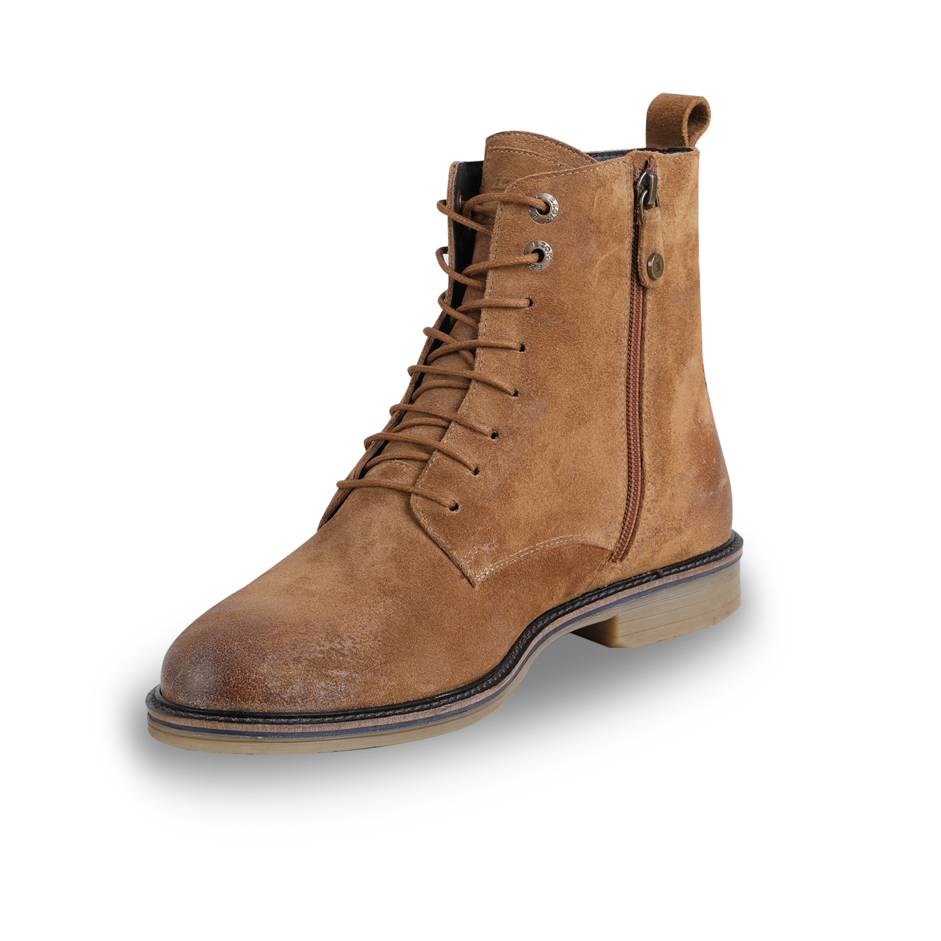 Ezok Leather ZIPPER ANKLE Boots for Men