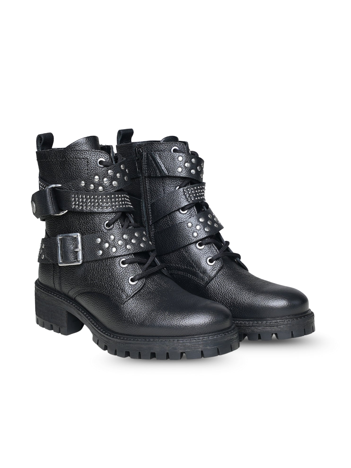 Ezok Women's Casual Leather Boots | Stylish Lace-Up Design with Cushioned Insole | Durable, Comfortable & Trendy for Daily Wear