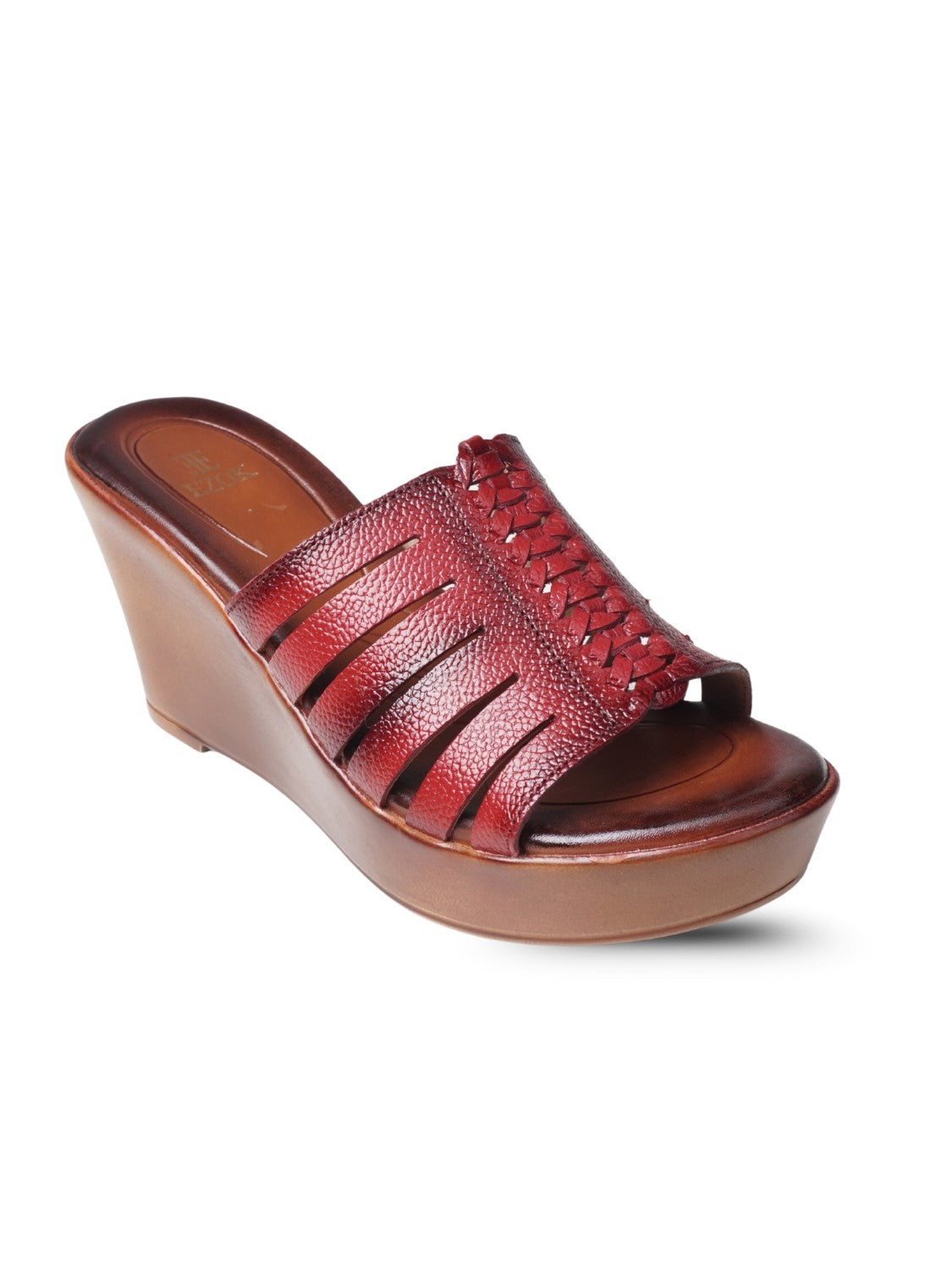 Ezok Women's Casual Genuine Leather Sandals | Stylish Open-Toe Design with Cushioned Insole | Comfortable & Trendy for Everyday Wear