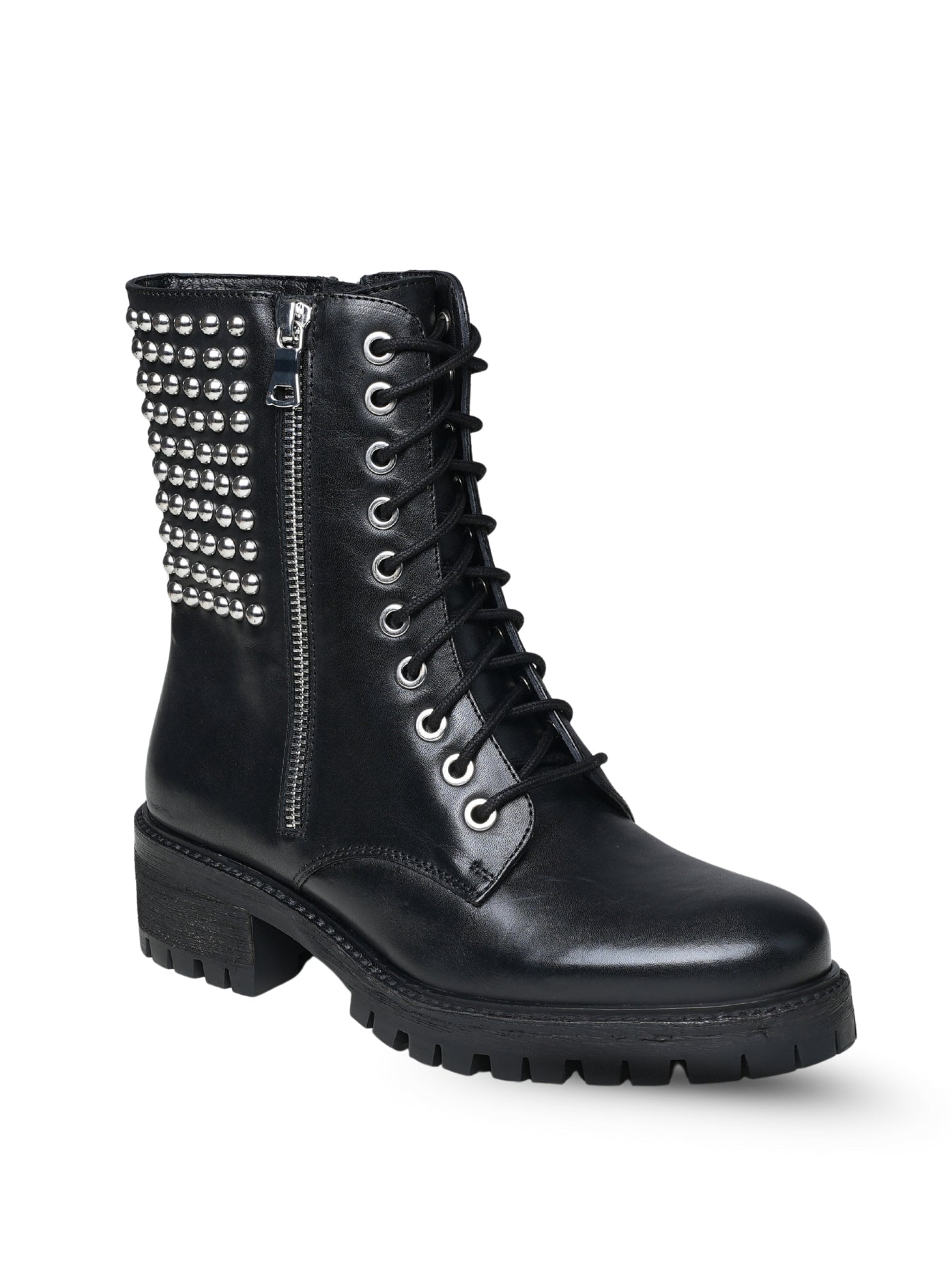 Ezok Women's Casual Leather Boots | Stylish Lace-Up Design with Cushioned Insole | Durable, Comfortable & Trendy for Daily Wear