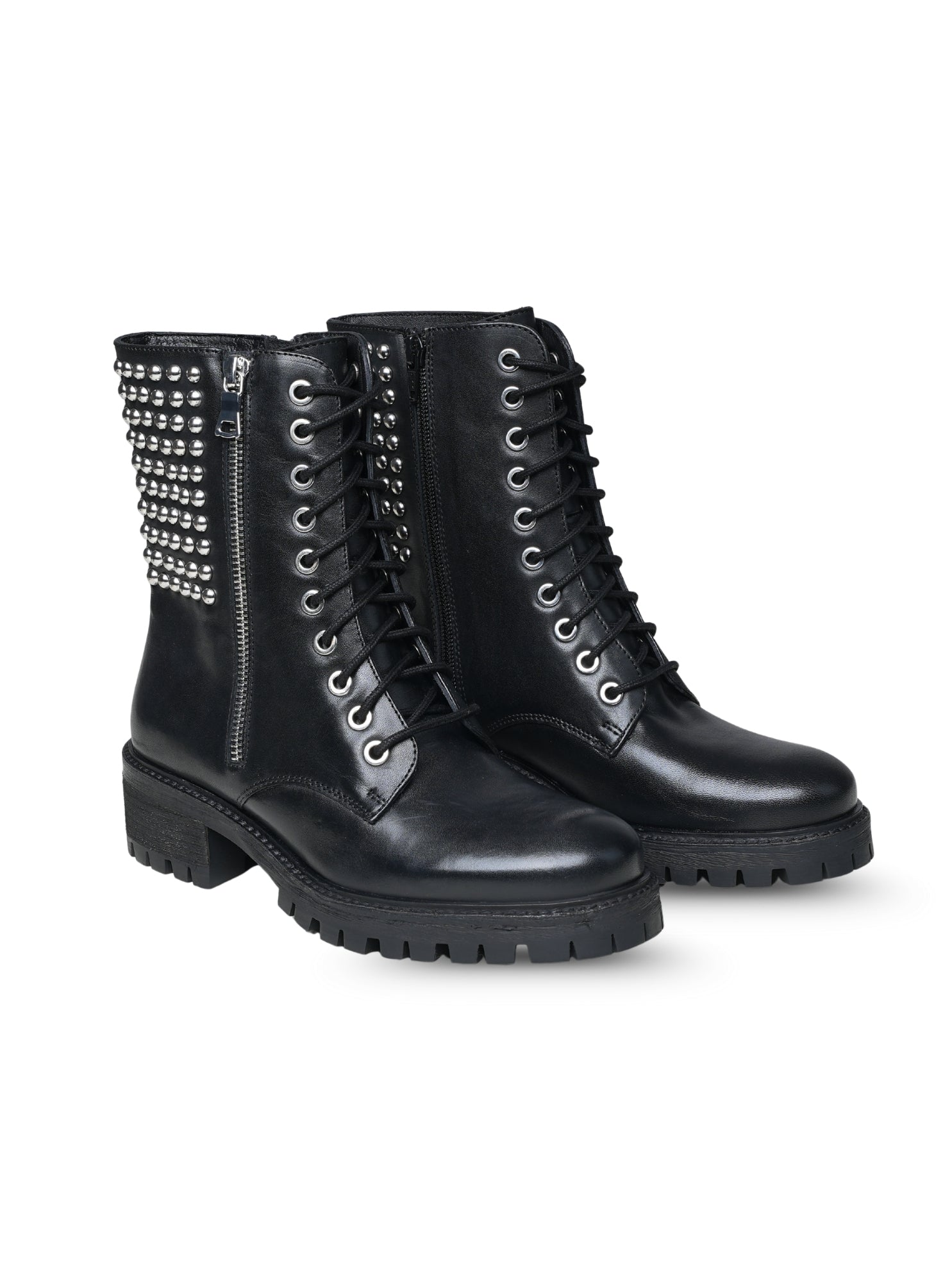 Ezok Women's Casual Leather Boots | Stylish Lace-Up Design with Cushioned Insole | Durable, Comfortable & Trendy for Daily Wear