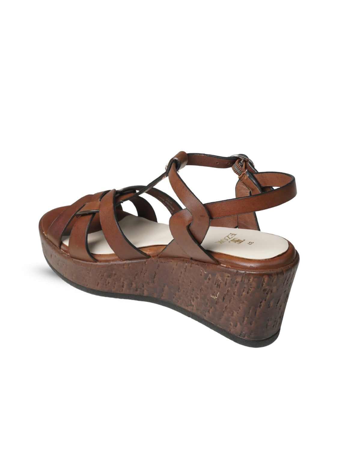 Ezok Women's Casual Genuine Leather Sandals | Stylish Open-Toe Design with Cushioned Insole | Comfortable & Trendy for Everyday Wear