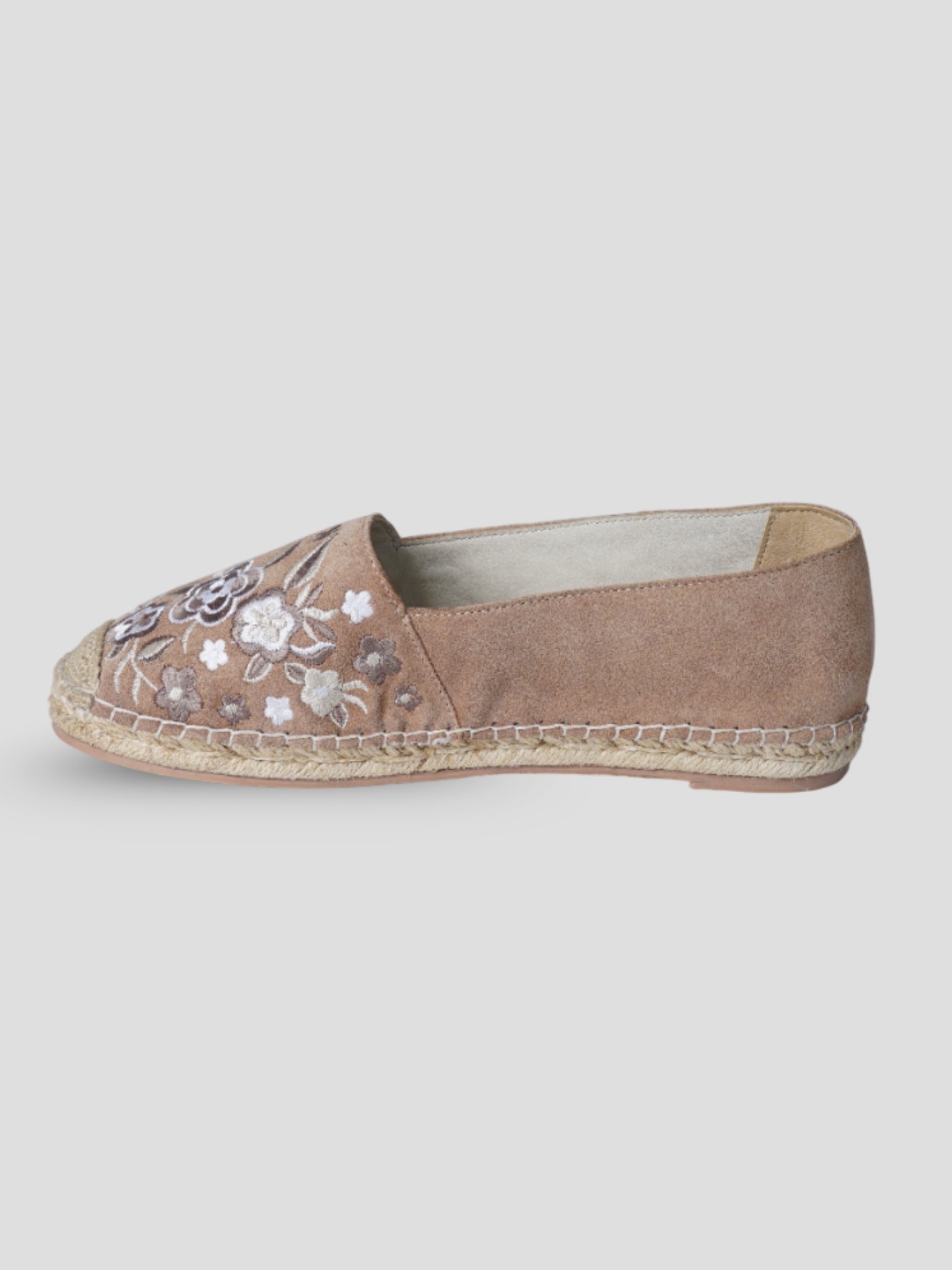 Ezok Taupe Suede Leather Slip On Casual Shoe