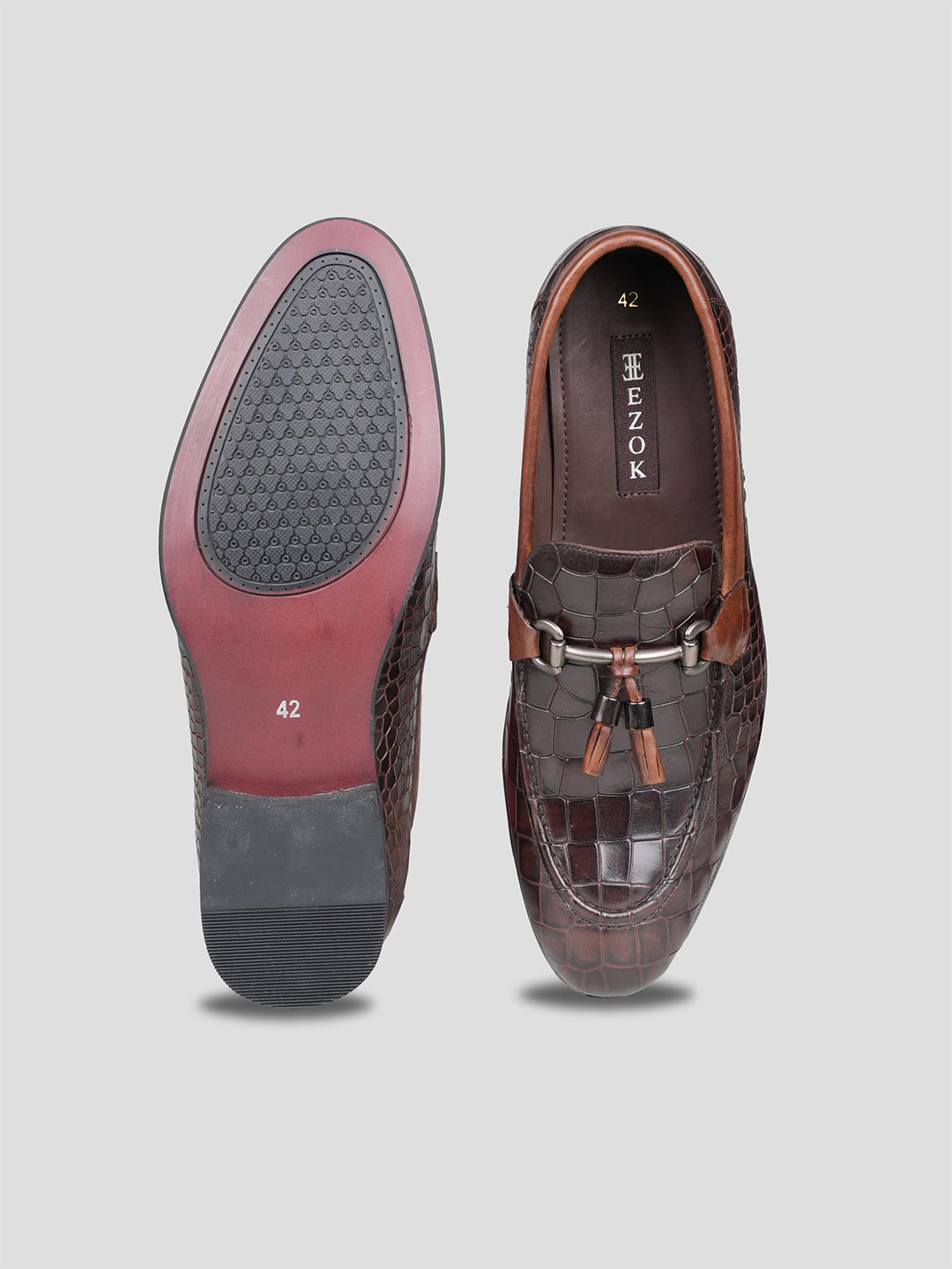 Ezok Leather Casual Shoes For Men