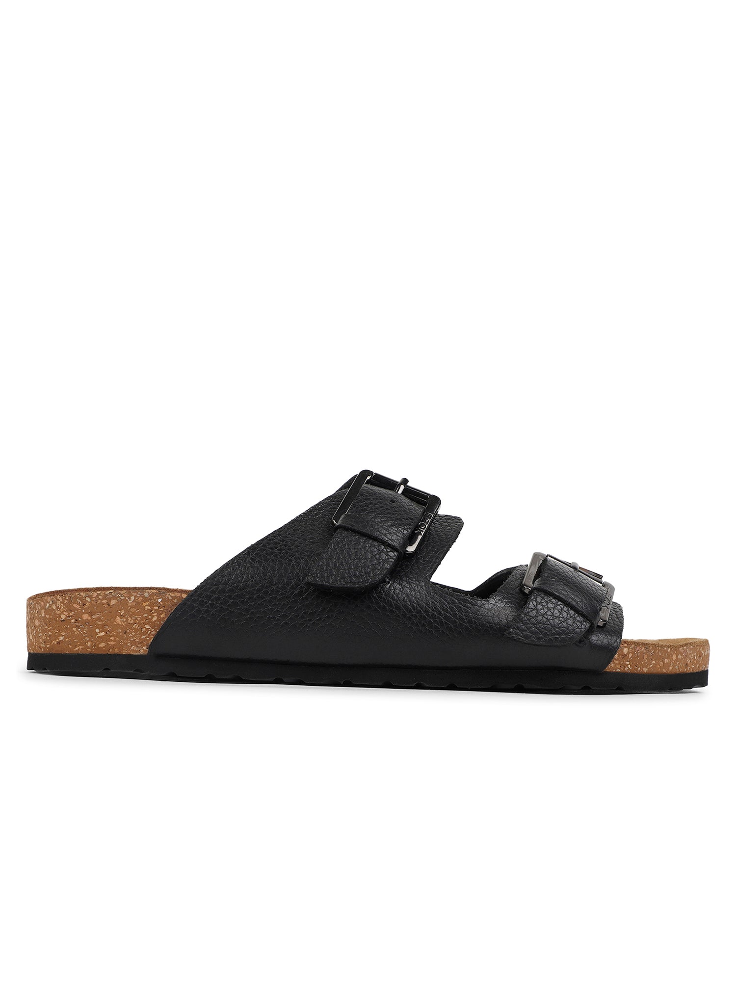 Black Leather sandal for men
