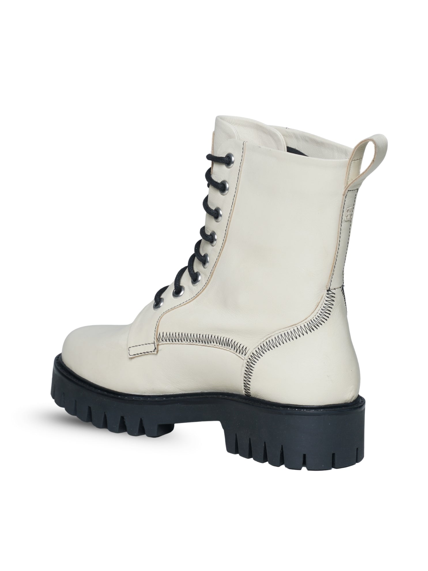 Ezok Women's Casual Leather Boots | Stylish Lace-Up Design with Cushioned Insole | Durable, Comfortable & Trendy for Daily Wear