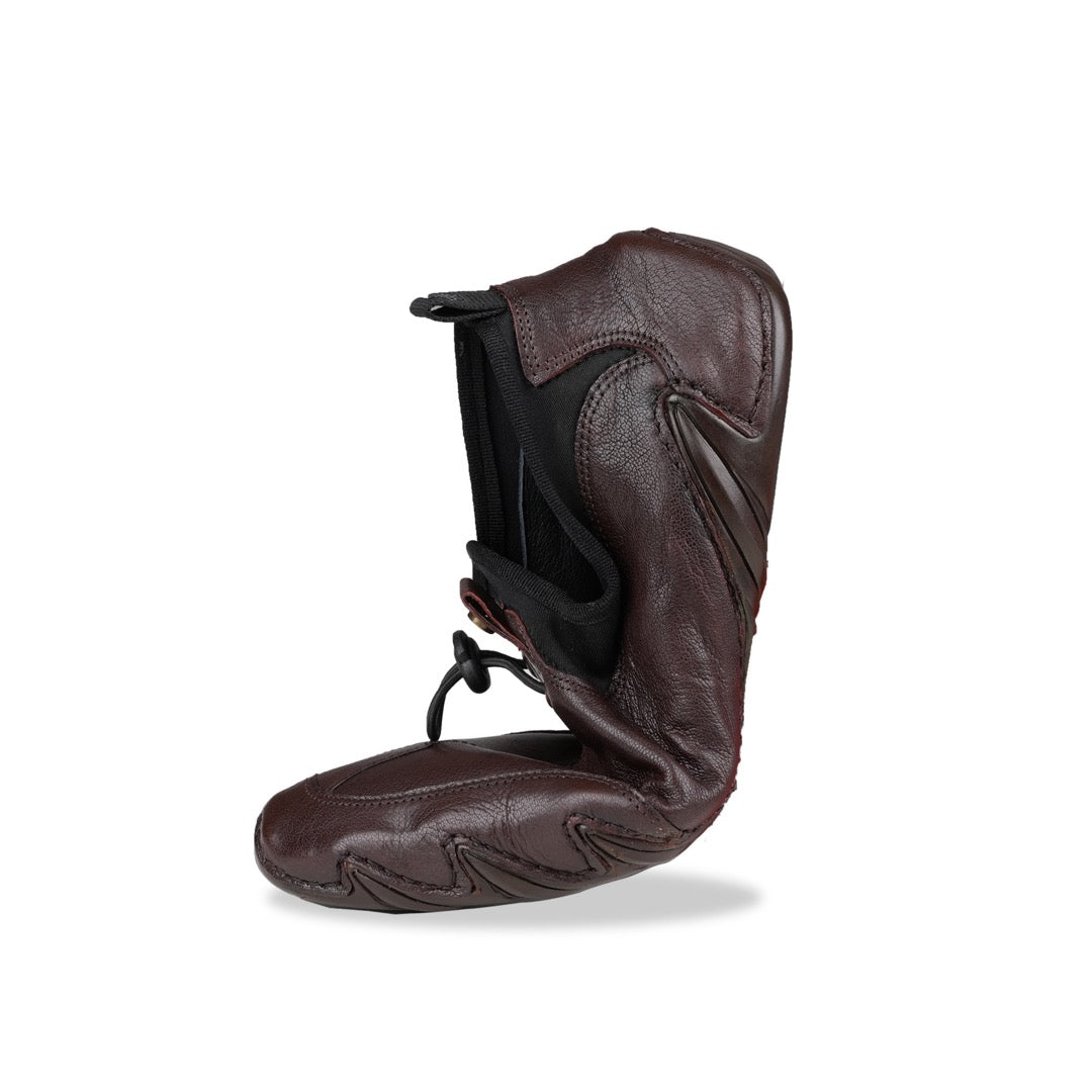 Ezok Men Leather Chocolate Slip-On Casual Shoes