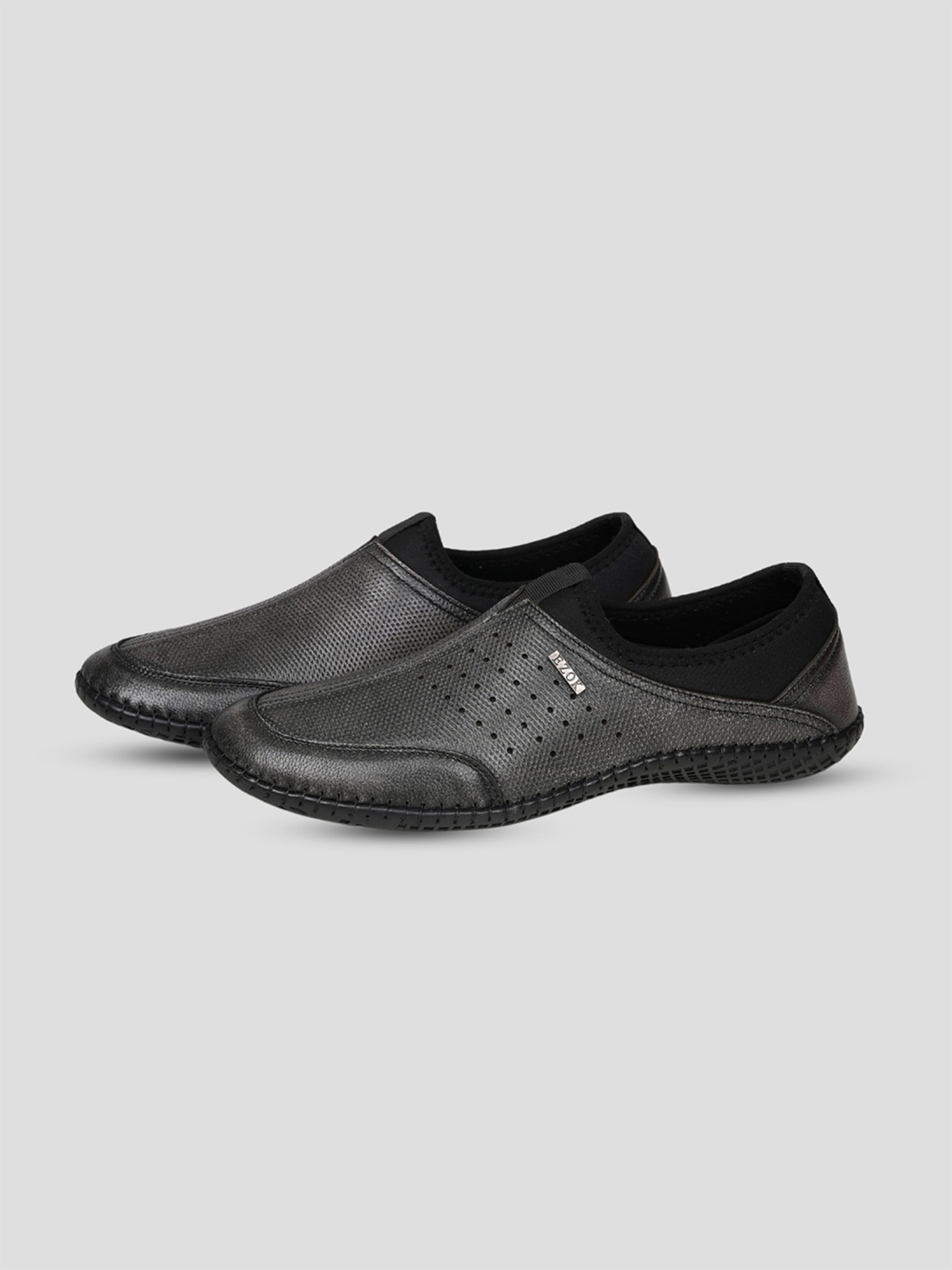 Ezok Men's Leather Slip-On Casual Shoes - Effortless Style & Comfort