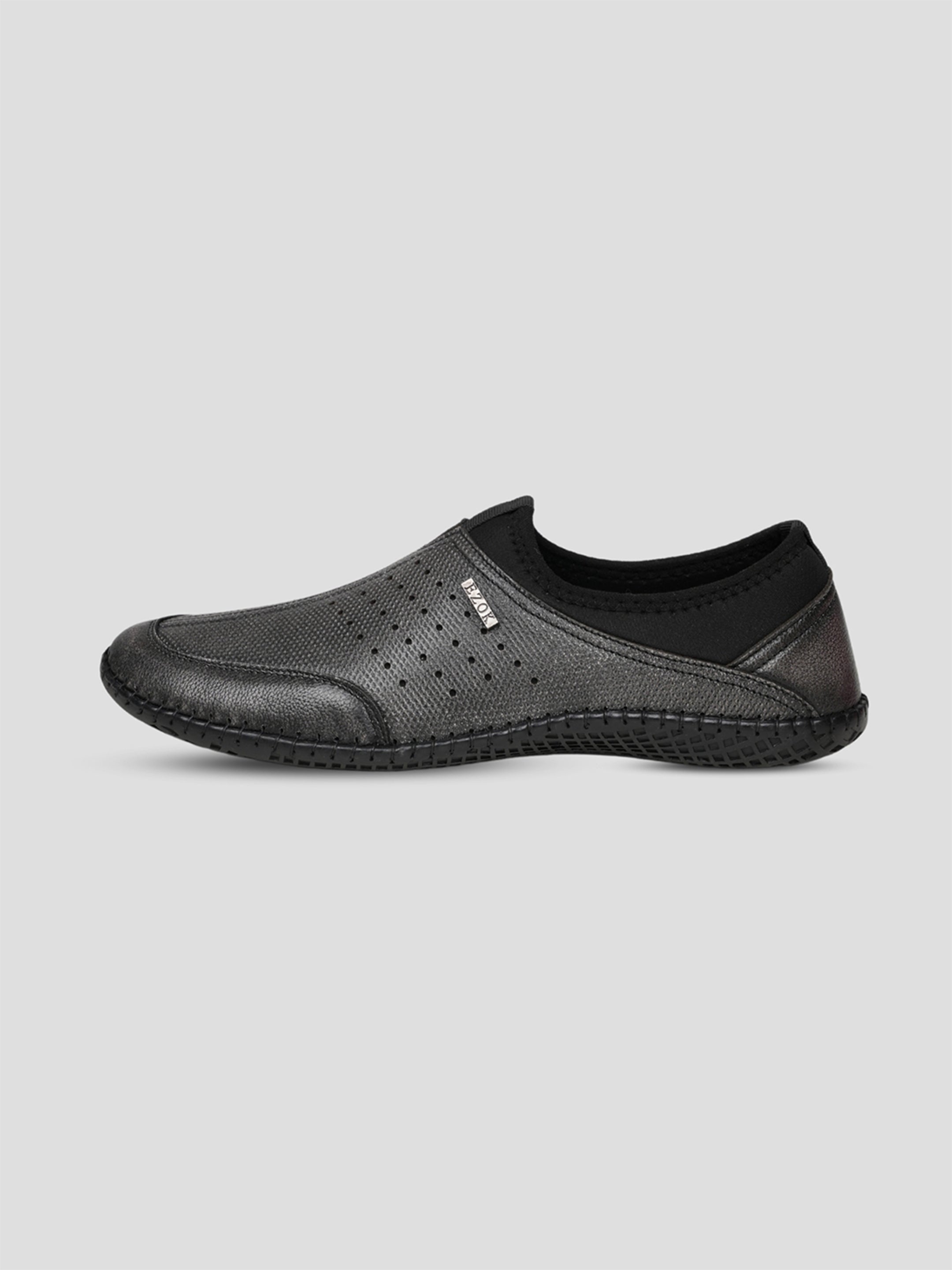 Ezok Men's Leather Slip-On Casual Shoes - Effortless Style & Comfort