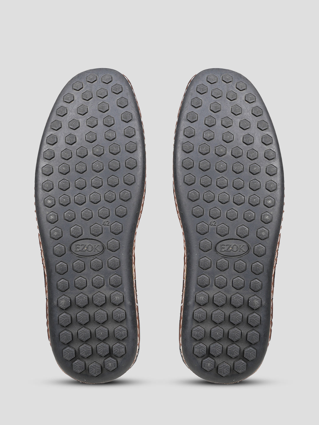 Ezok Men's Casual Leather Shoes | Easy Velcro Closure | Stylish & Comfortable