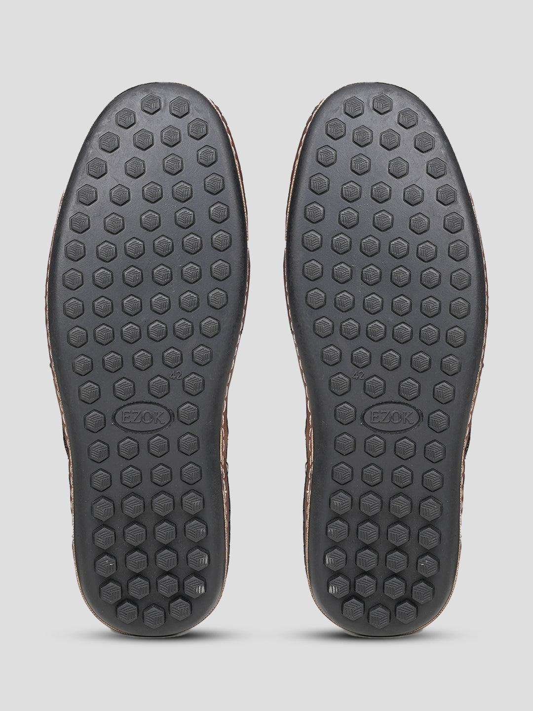 Ezok Men's Casual Leather Shoes | Easy Velcro Closure | Stylish & Comfortable