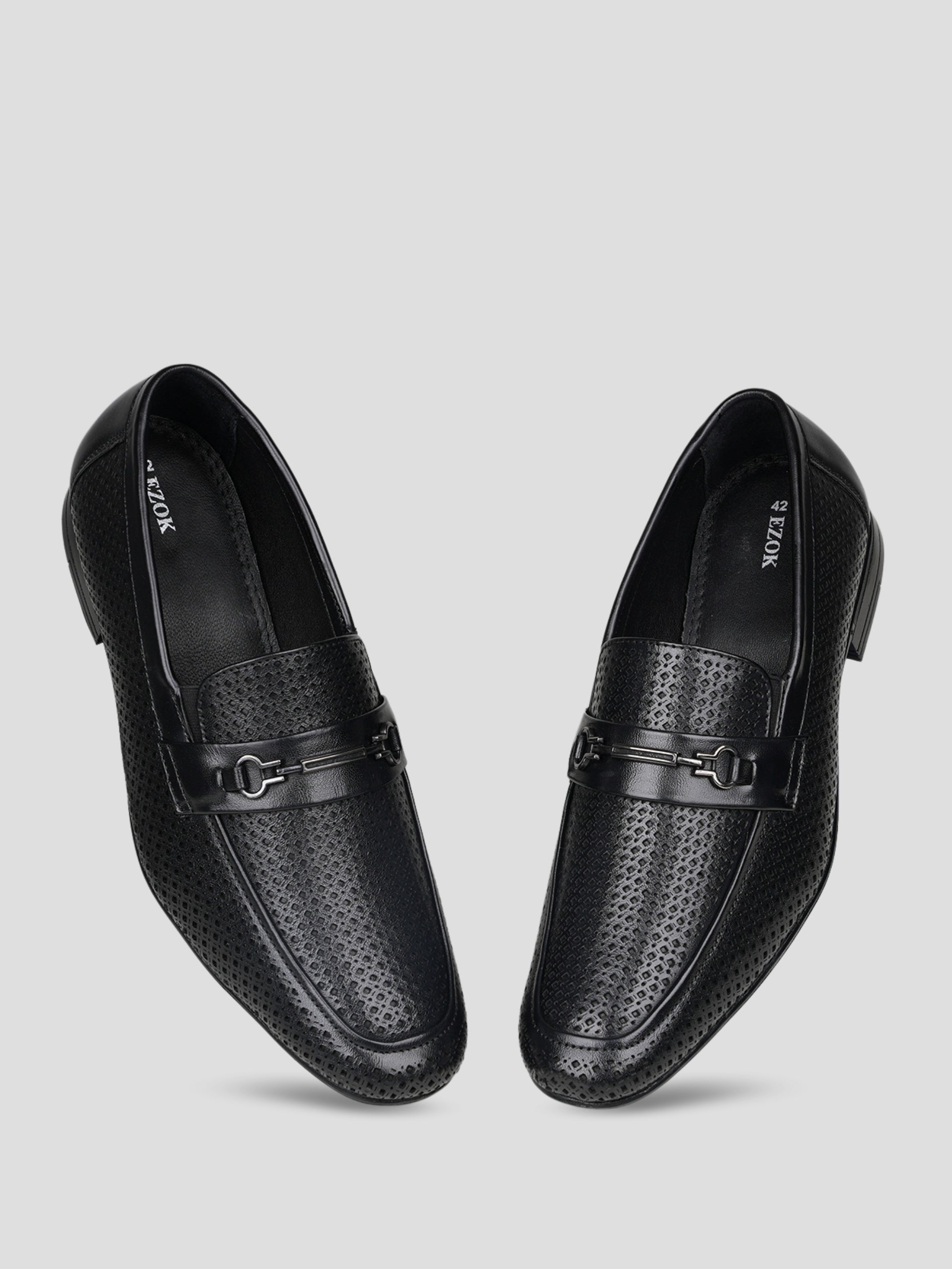 EZOK Men's Slip-On Leather Casual Shoes – Stylish & Comfortable