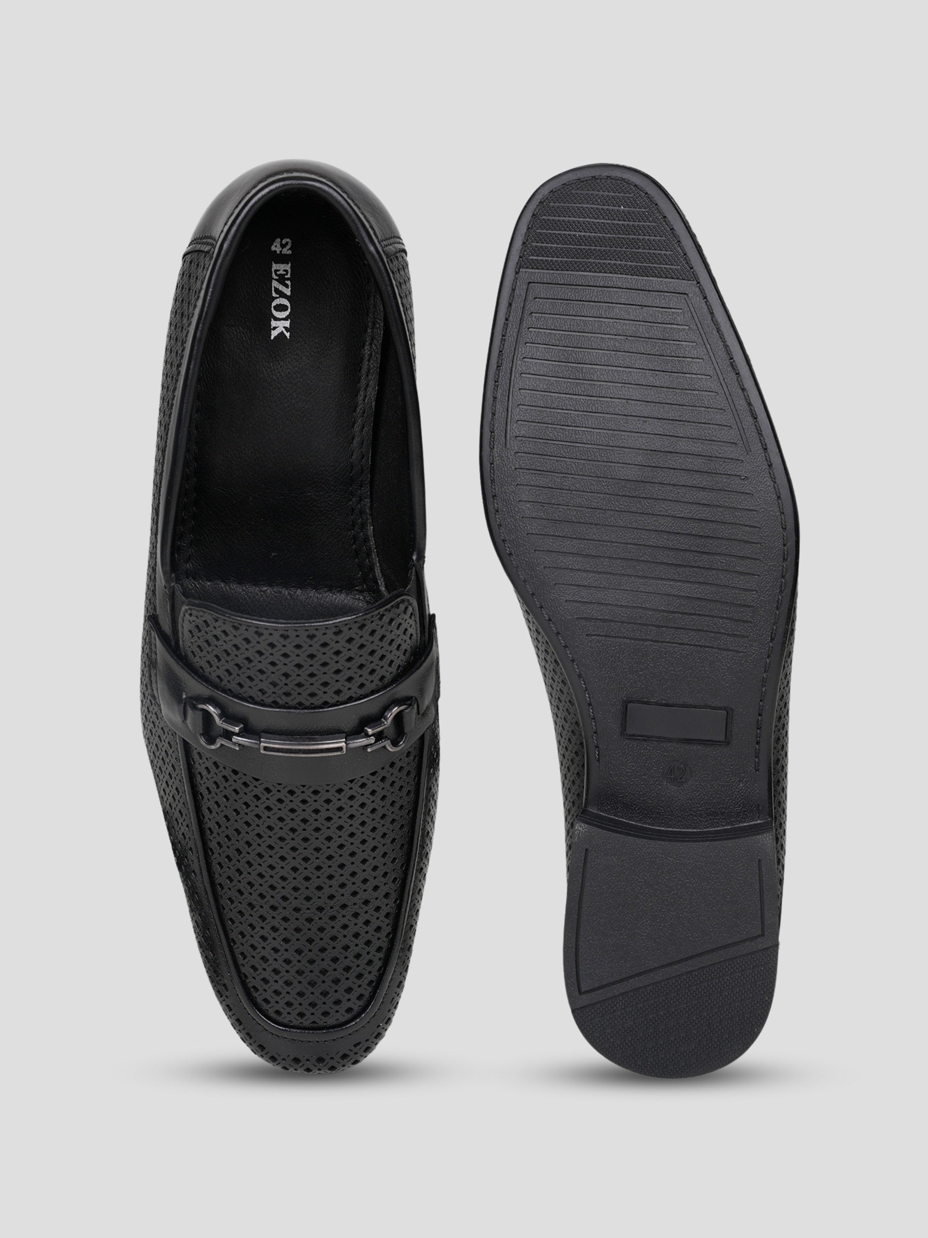 EZOK Men's Slip-On Leather Casual Shoes – Stylish & Comfortable