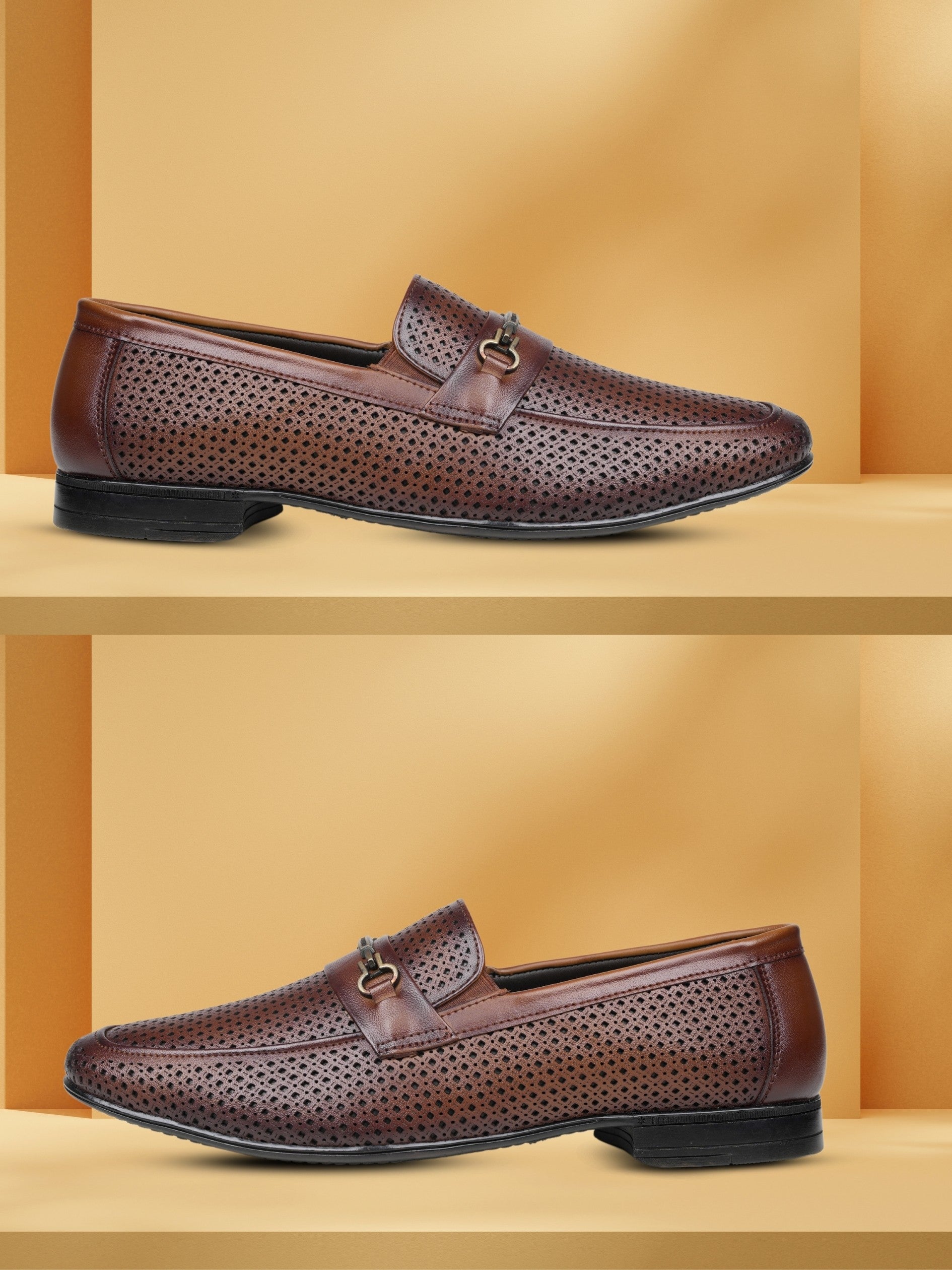 EZOK Men's Slip-On Leather Casual Shoes – Stylish & Comfortable