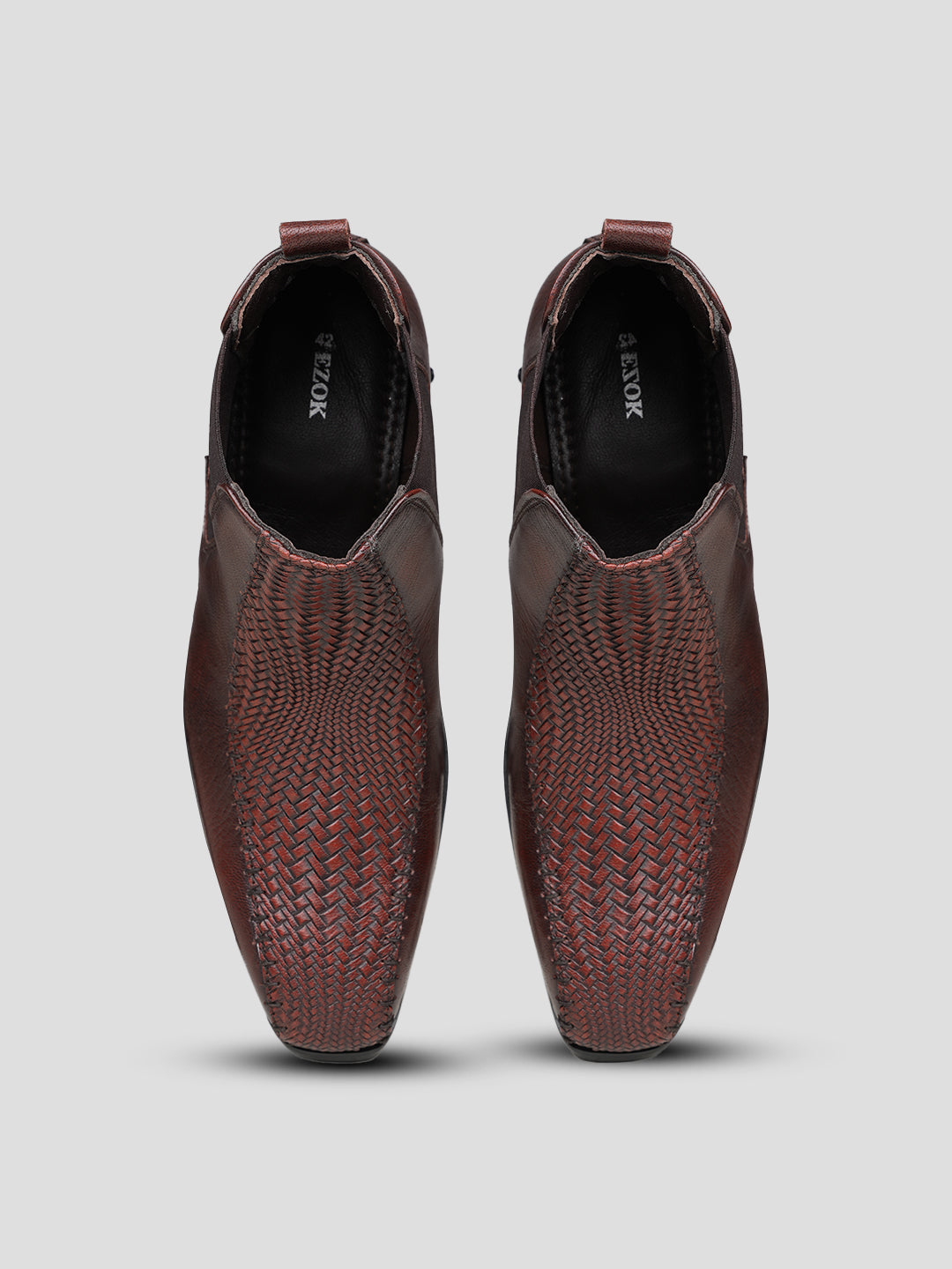 Ezok Men's Leather Casual Slip-On Shoes | Comfortable & Easy to Wear