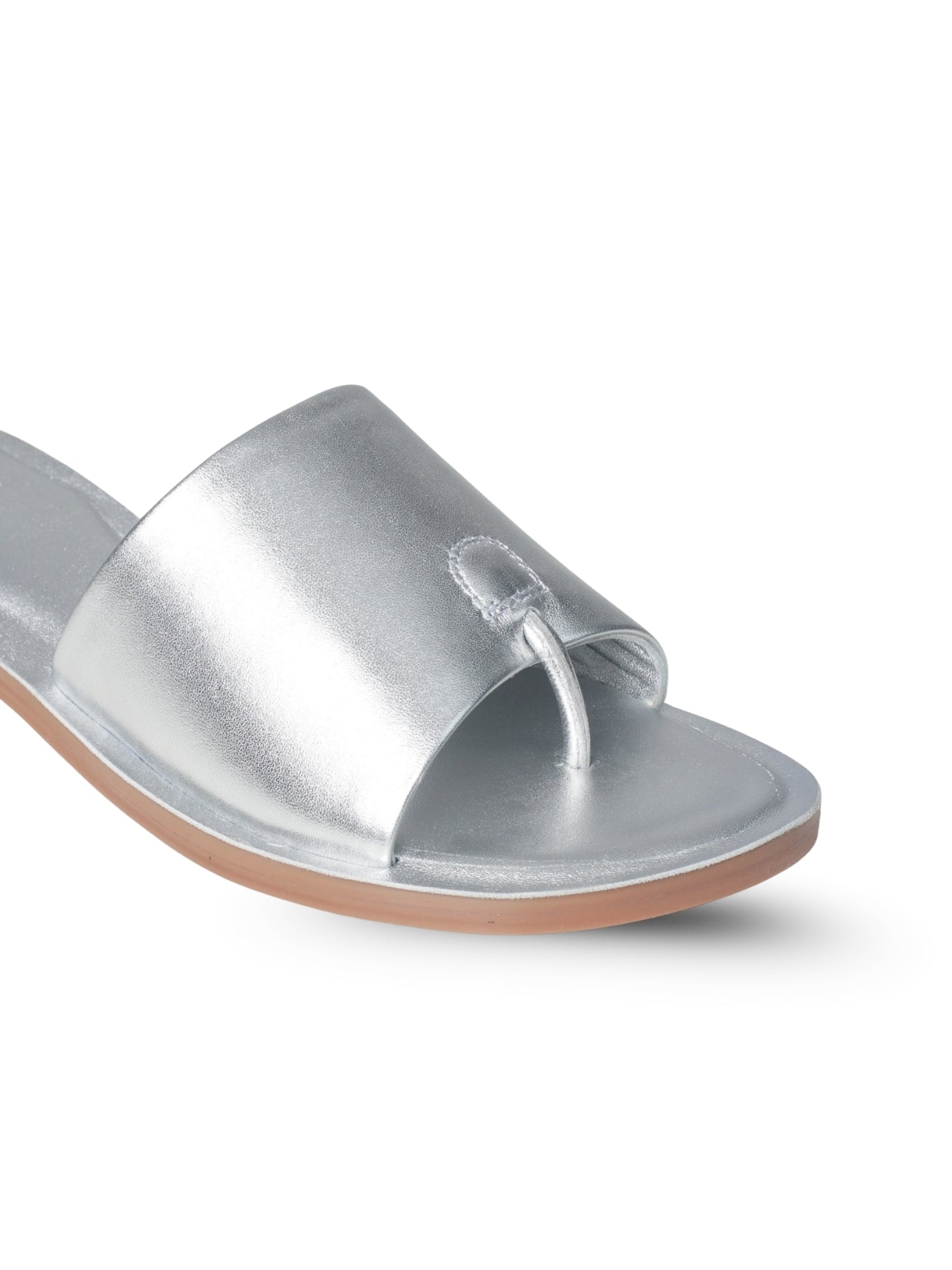 Ezok Women's Casual Leather Sandals | Stylish Open-Toe Flats Design with Cushioned Insole | Durable, Comfortable & Trendy for Daily Wear