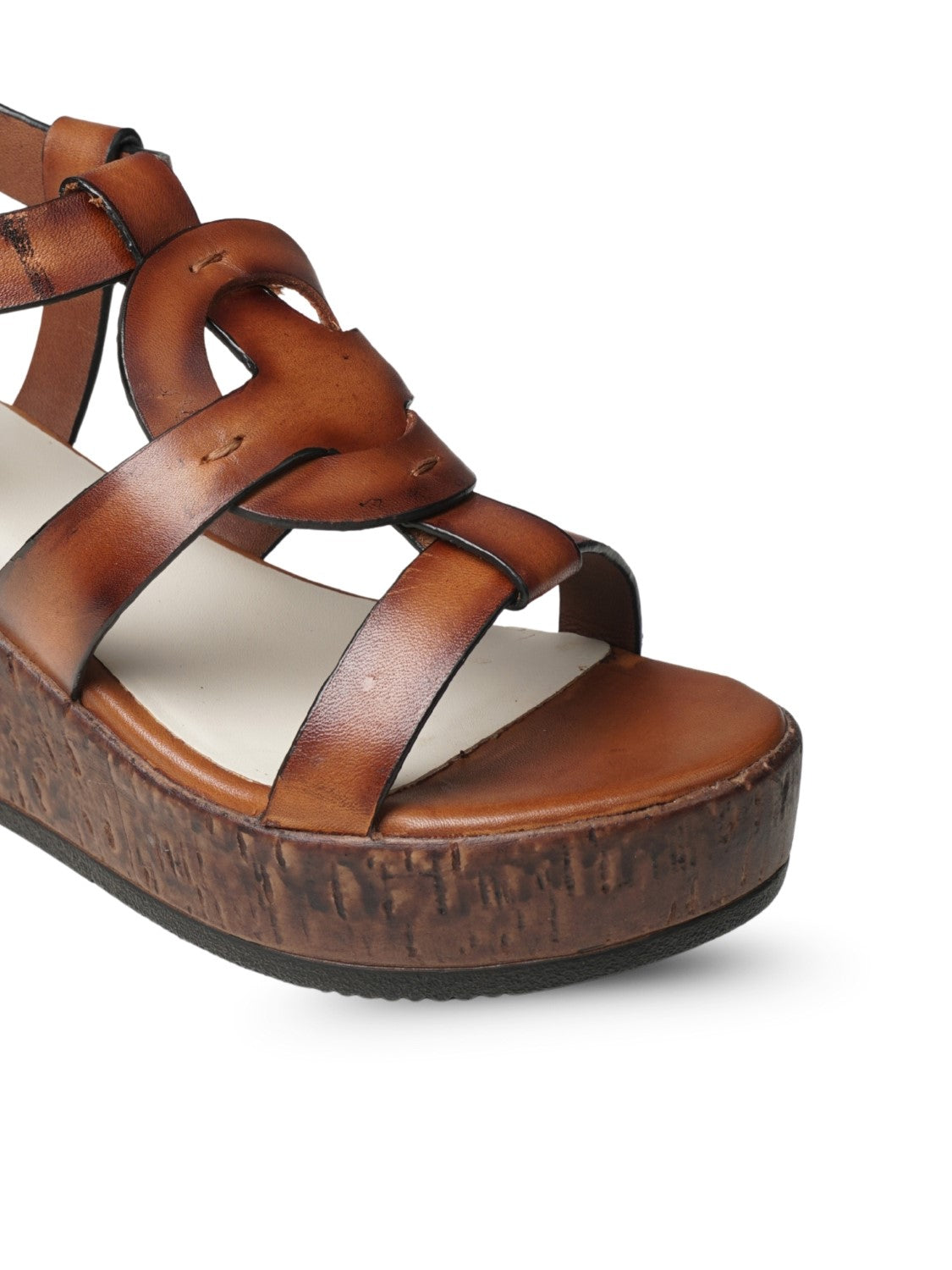 Ezok Women's Casual Genuine Leather Sandals | Stylish Open-Toe Design with Cushioned Insole | Comfortable & Trendy for Everyday Wear