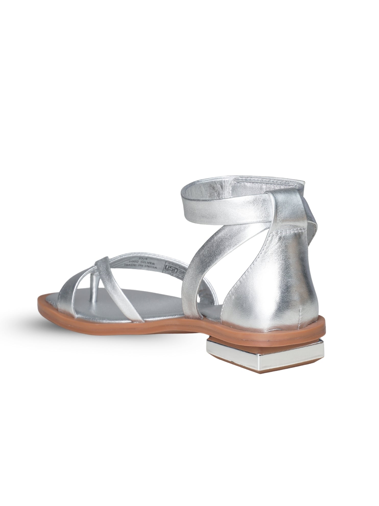 Ezok Women's Casual Leather Sandals | Stylish Open-Toe Flats Design with Cushioned Insole | Durable, Comfortable & Trendy for Daily Wear