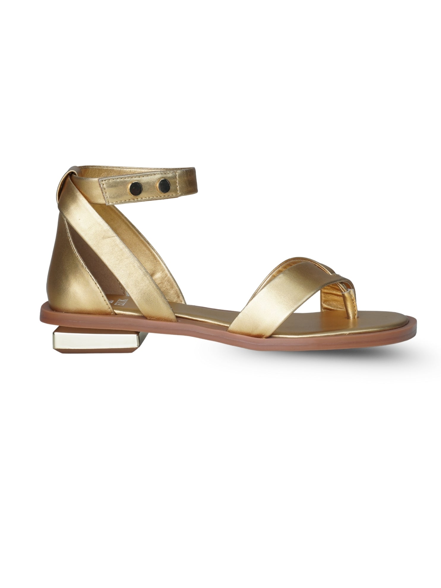 Ezok Women's Casual Leather Sandals | Stylish Open-Toe Flats Design with Cushioned Insole | Durable, Comfortable & Trendy for Daily Wear