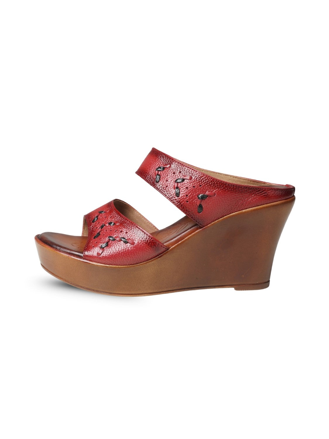 Ezok Women's Casual Genuine Leather Sandals | Stylish Open-Toe Design with Cushioned Insole | Comfortable & Trendy for Everyday Wear