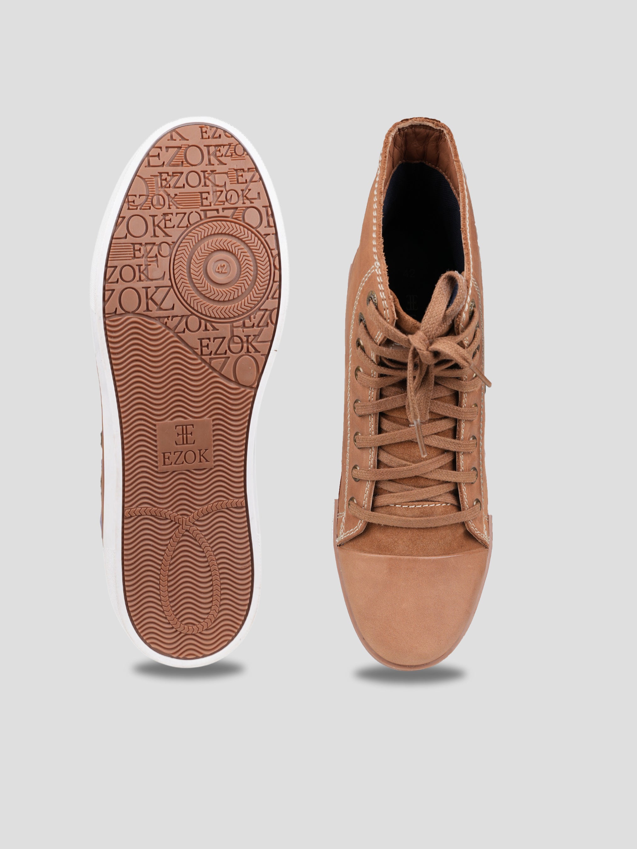 Ezok Leather Casual Shoes For Men