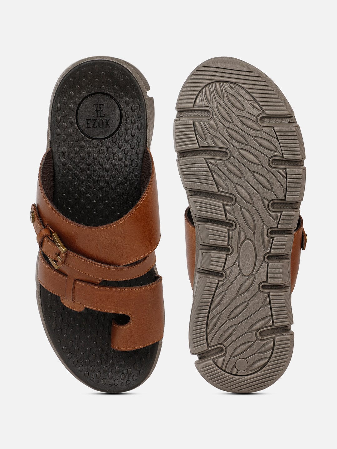 Leather sandal for men (Tan)