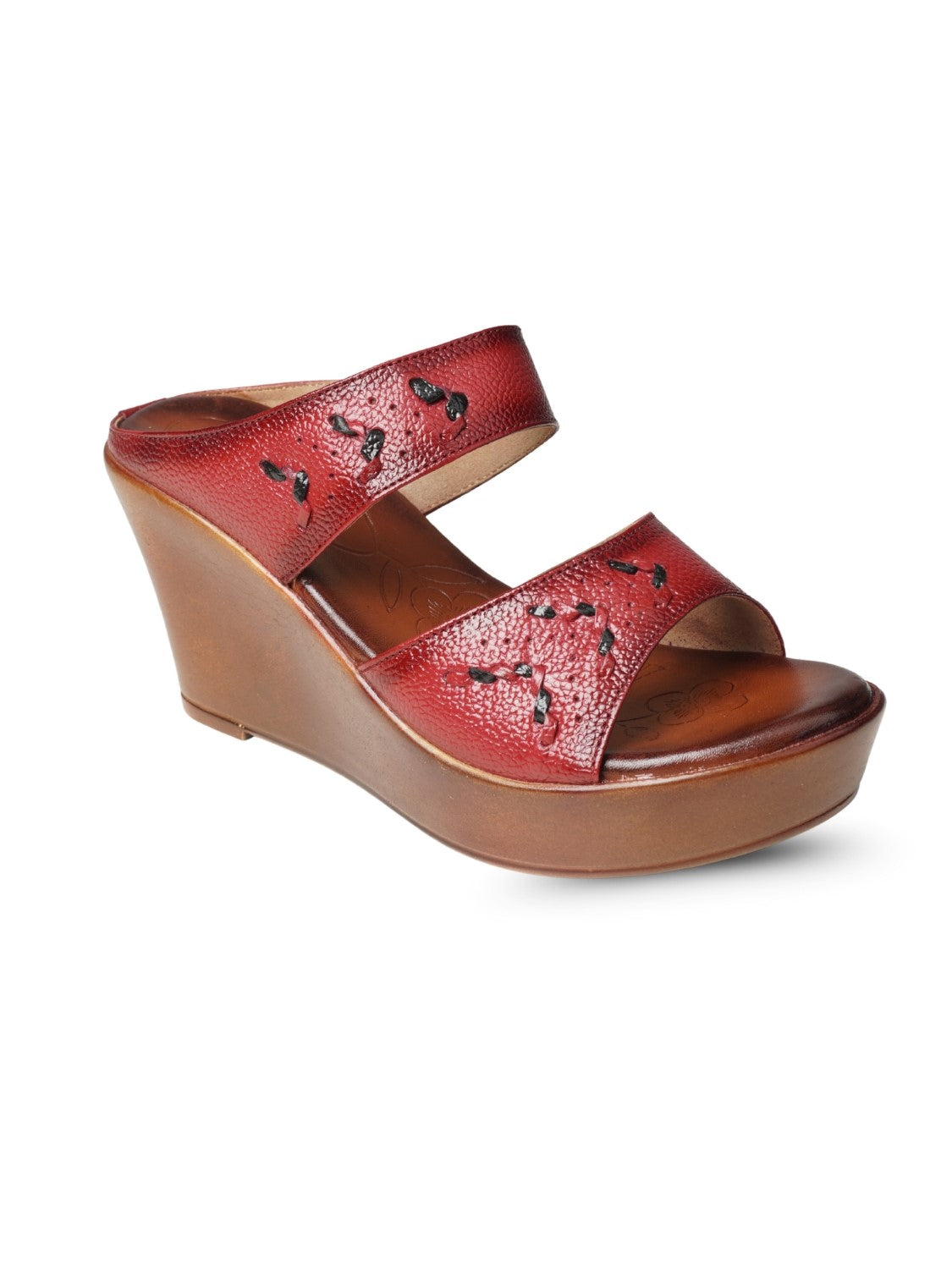 Ezok Women's Casual Genuine Leather Sandals | Stylish Open-Toe Design with Cushioned Insole | Comfortable & Trendy for Everyday Wear