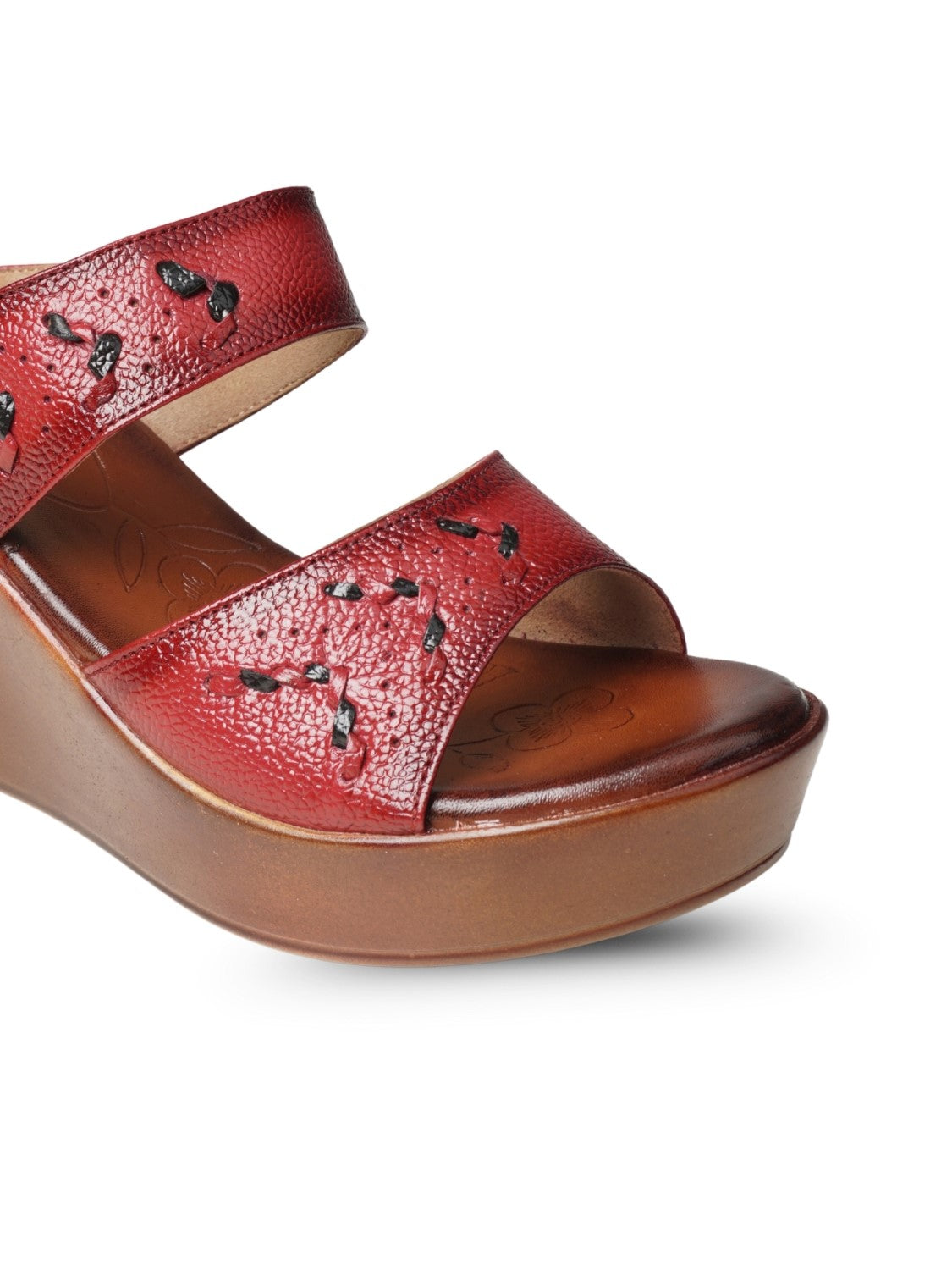 Ezok Women's Casual Genuine Leather Sandals | Stylish Open-Toe Design with Cushioned Insole | Comfortable & Trendy for Everyday Wear