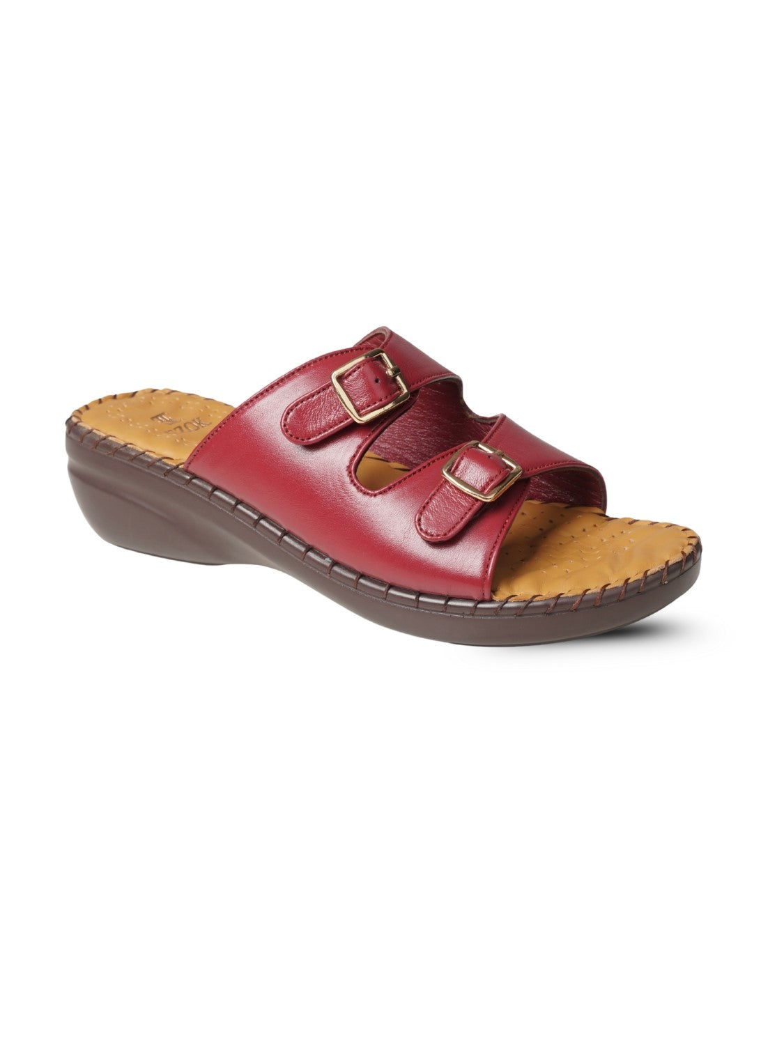 Ezok Women's Casual Genuine Leather Sandals | Stylish Open-Toe Design with Cushioned Insole | Comfortable & Trendy for Everyday Wear