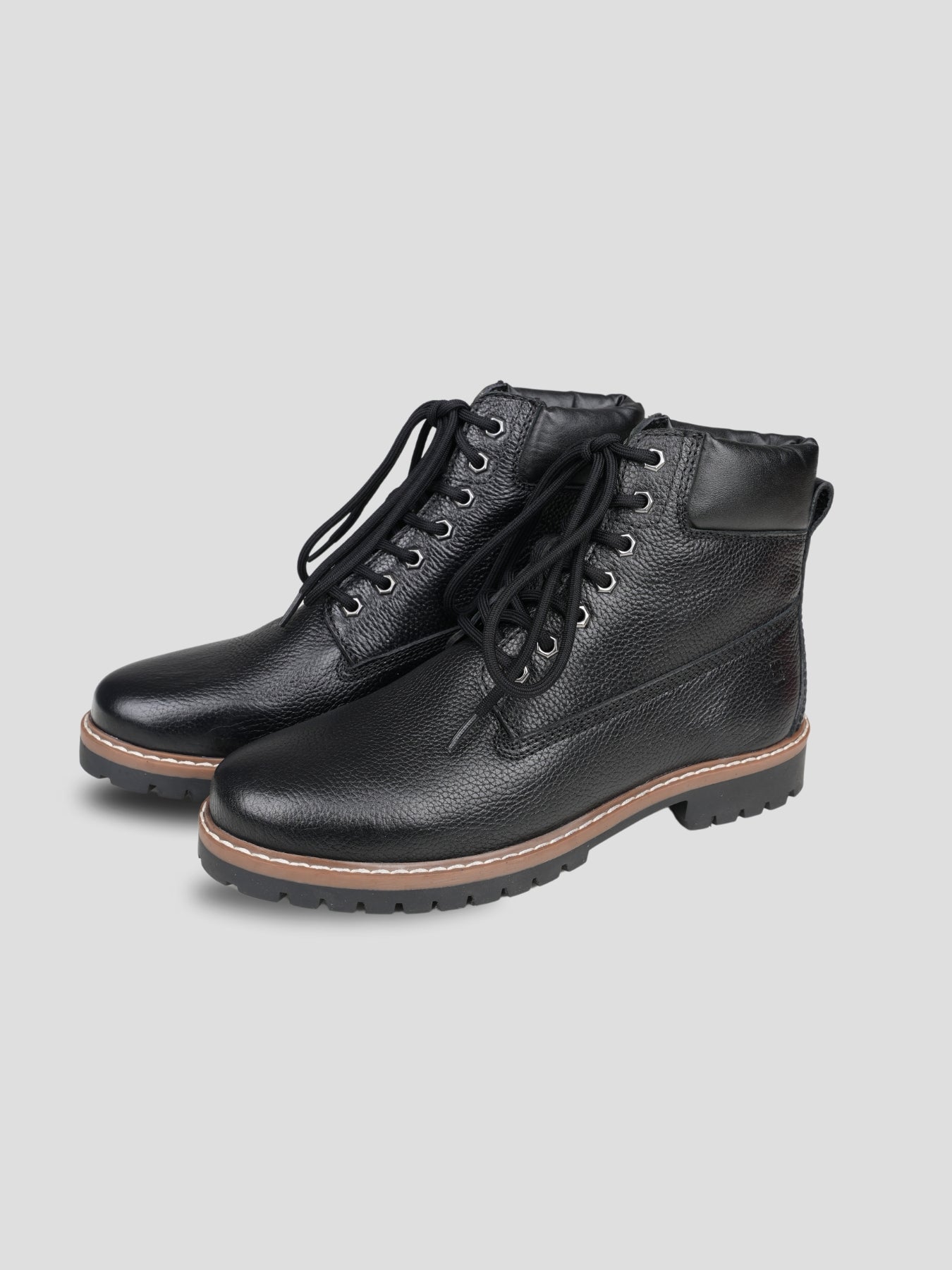 Ezok Men Lace Up Leather Boots