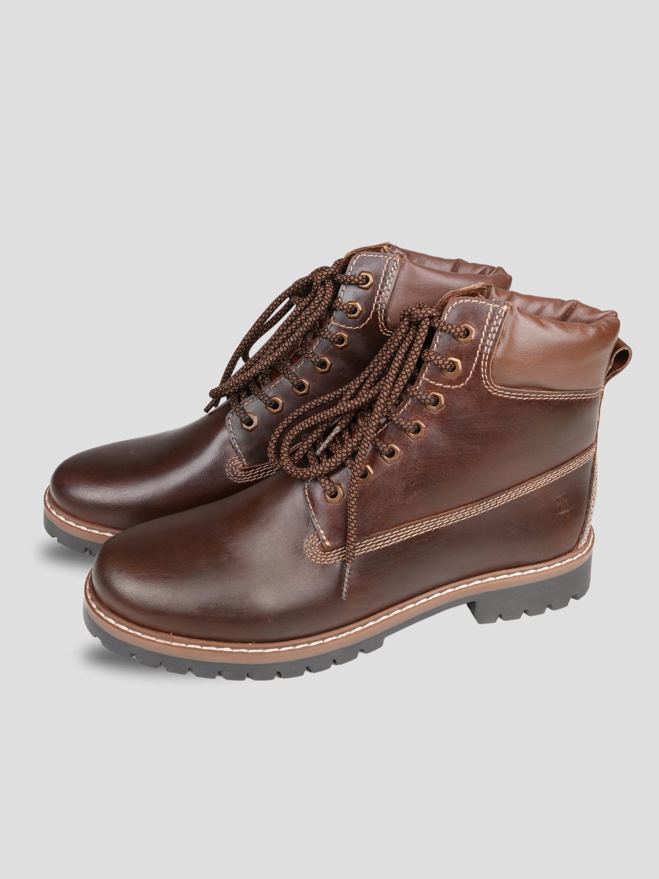 Ezok Men Lace Up Leather Boots