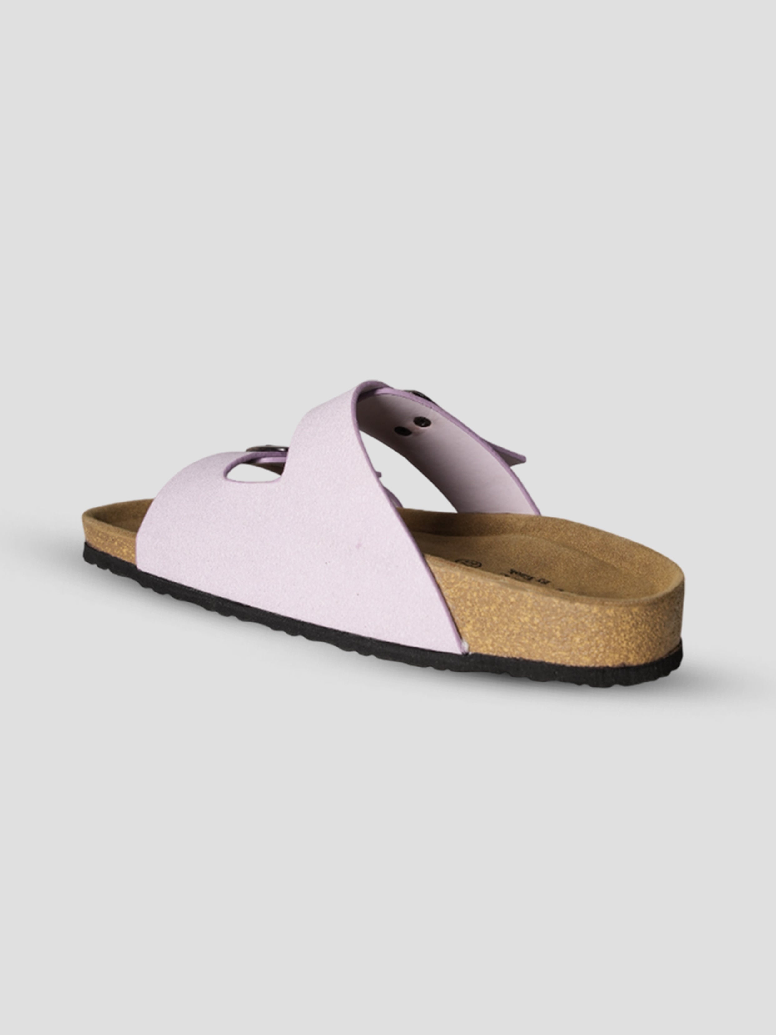 Jive Vibe By Ezok Purple Synthetic Slip On With Buckle Sandals