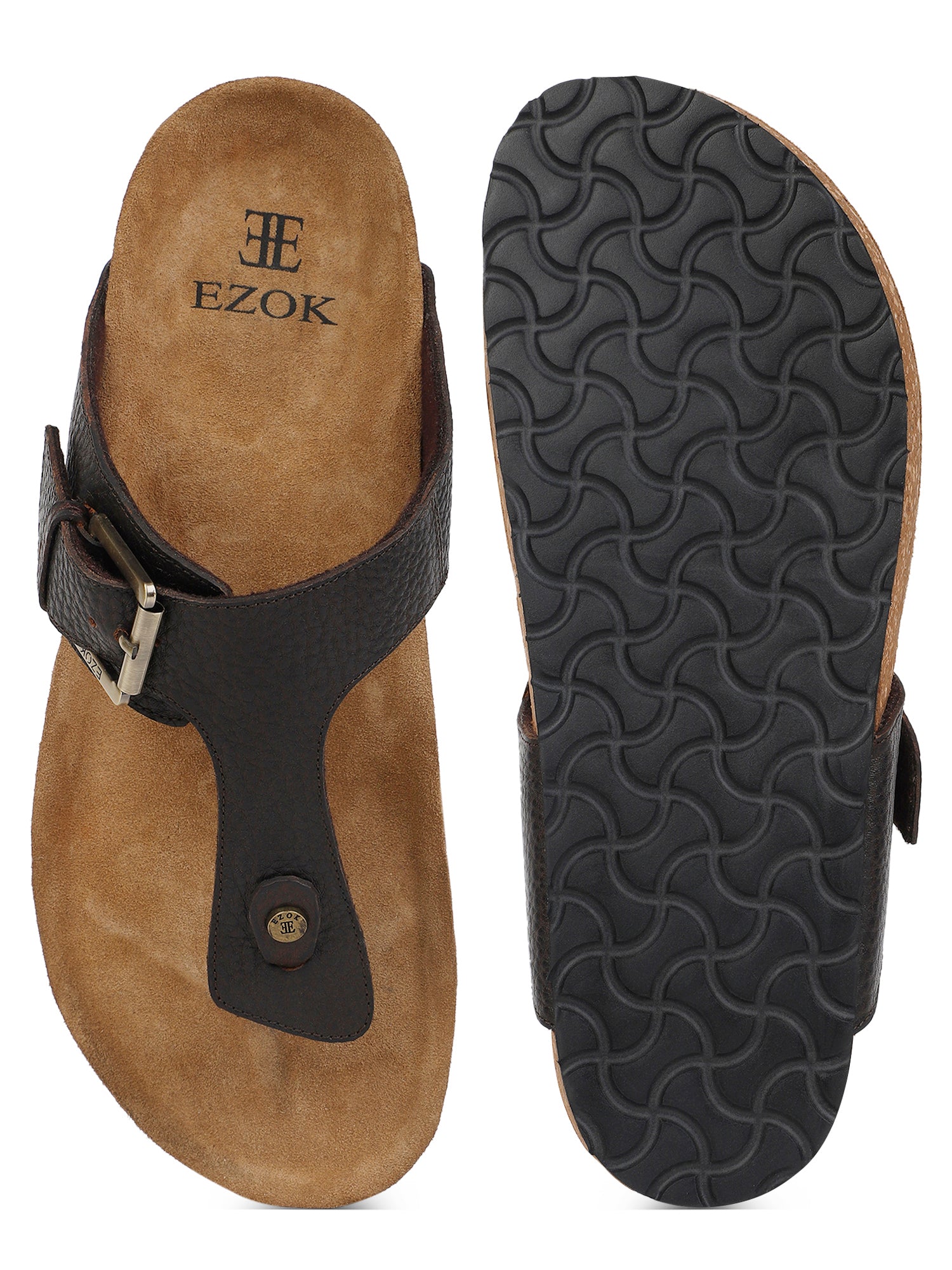 Brown Leather sandal for men