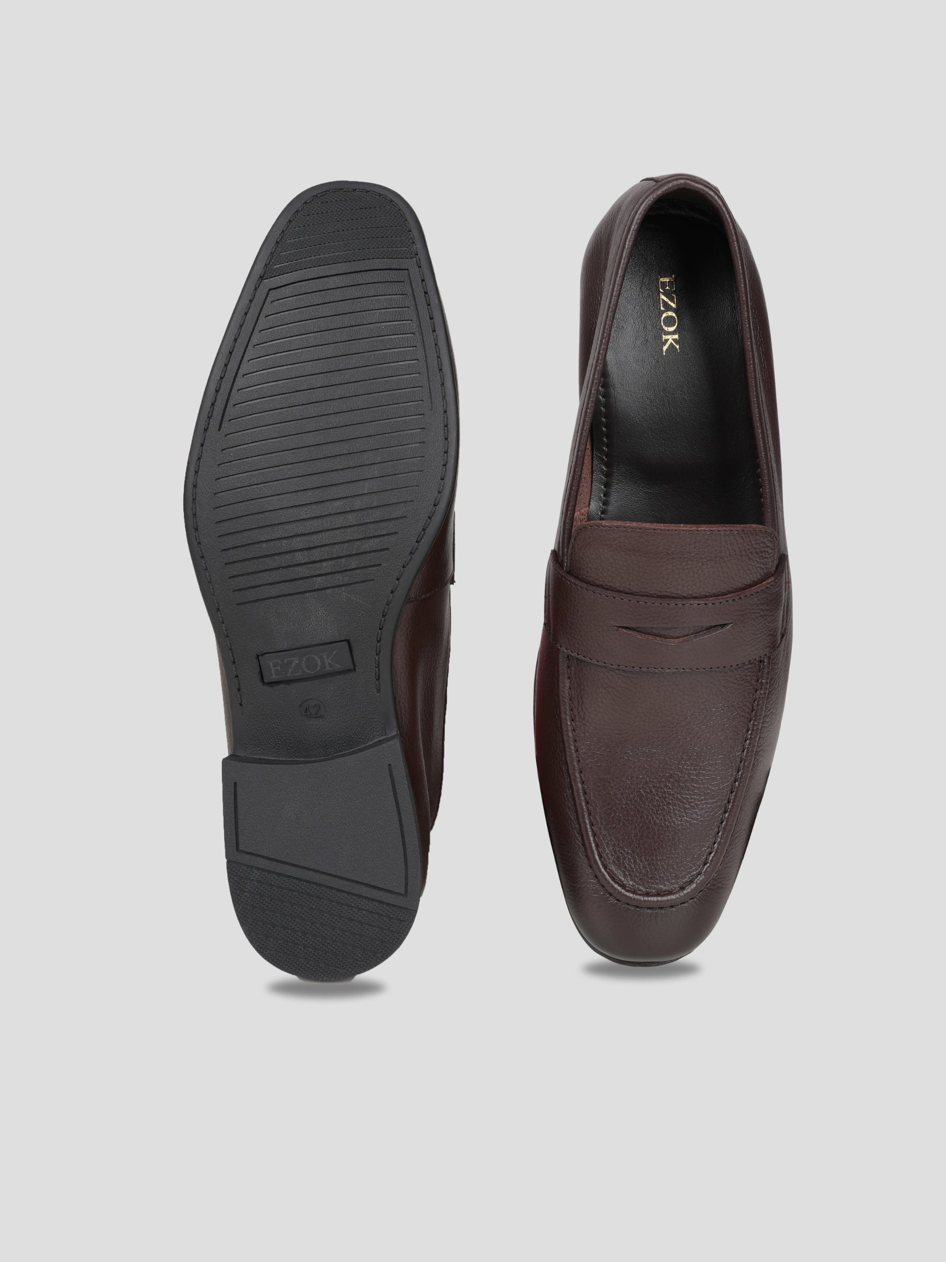 Ezok Leather Casual Shoes For Men