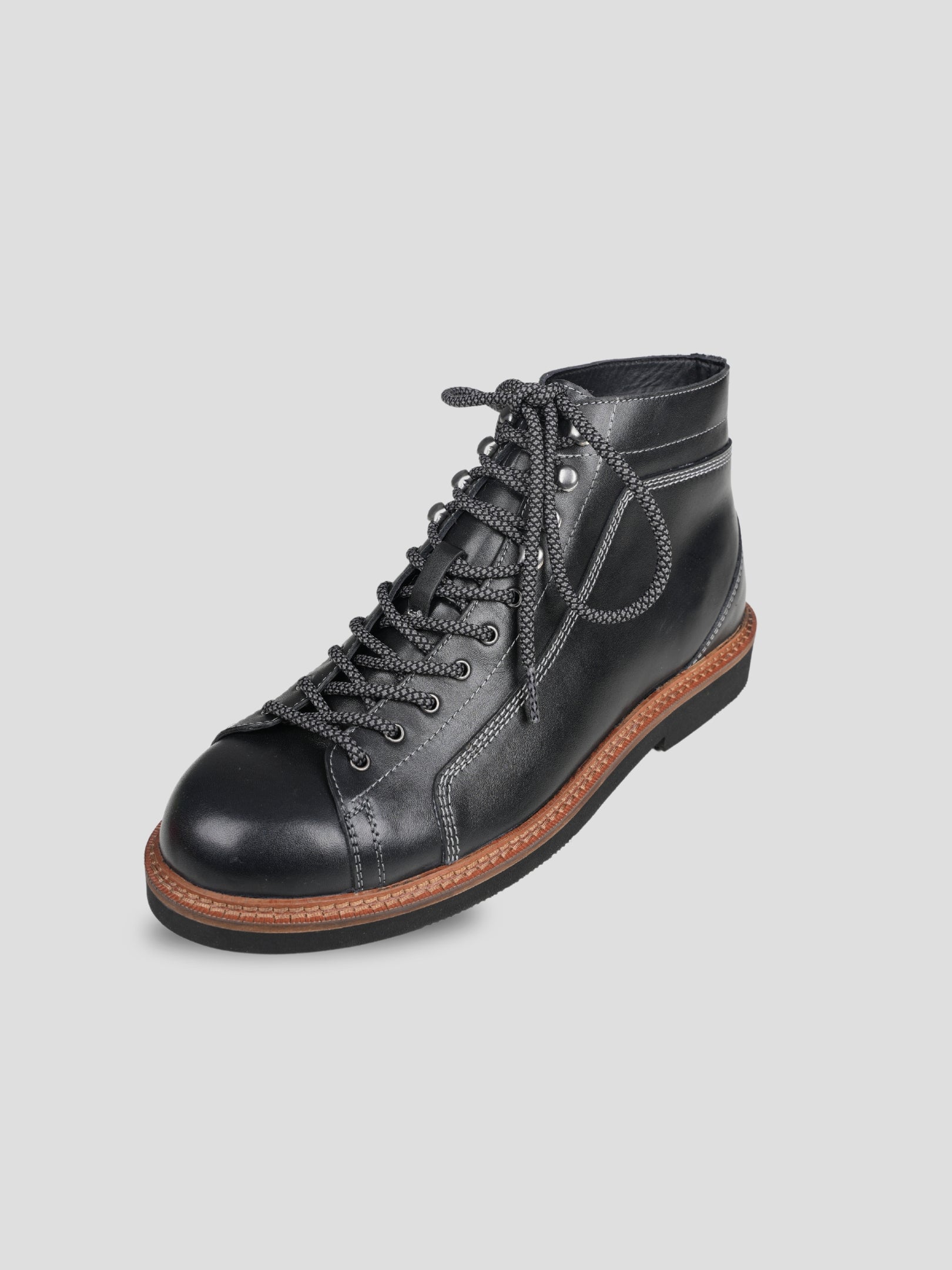 Ezok lace Up leather Boots for Men