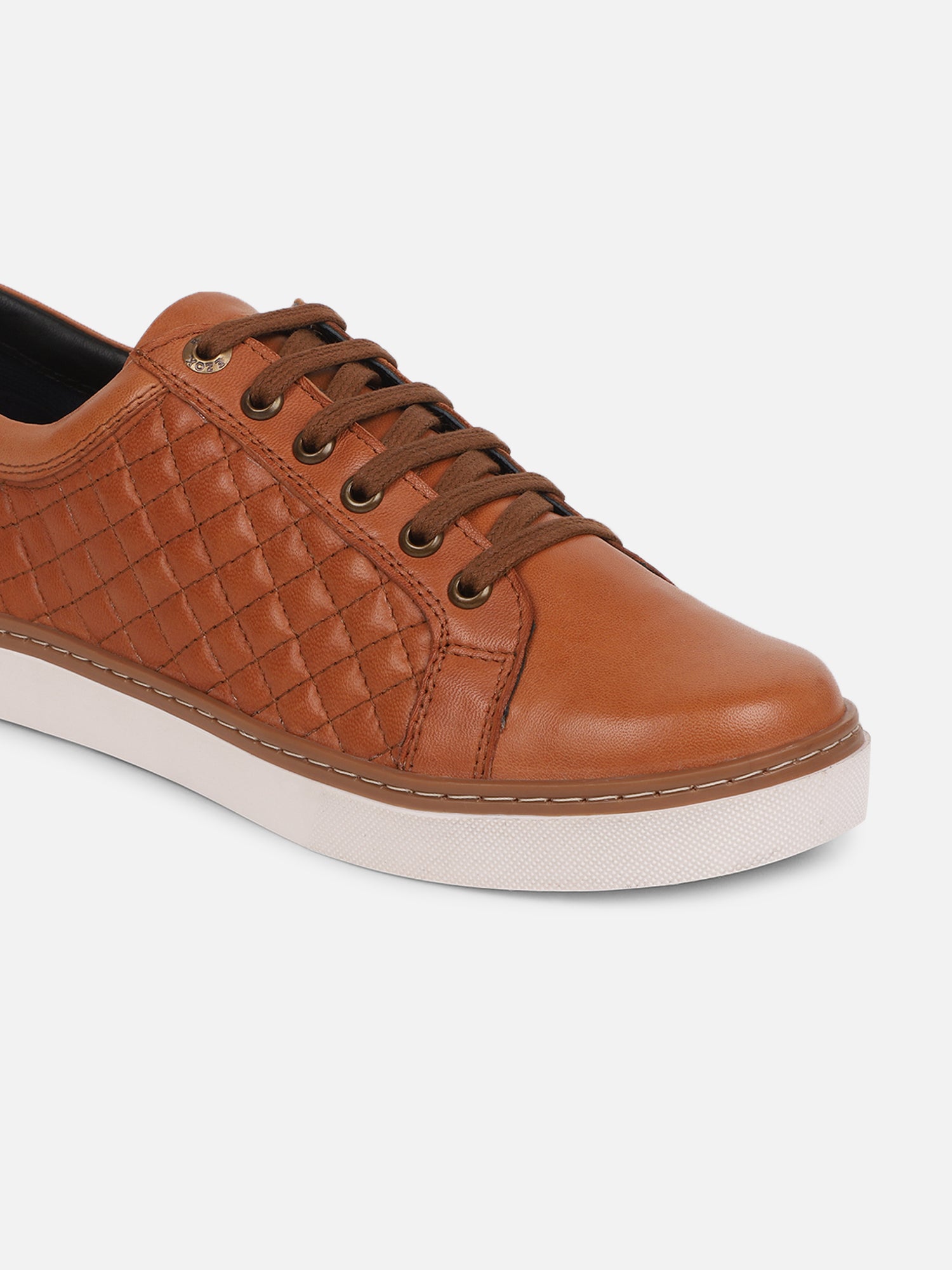 Ezok Men Casual Leather Sneaker ( Tan )
