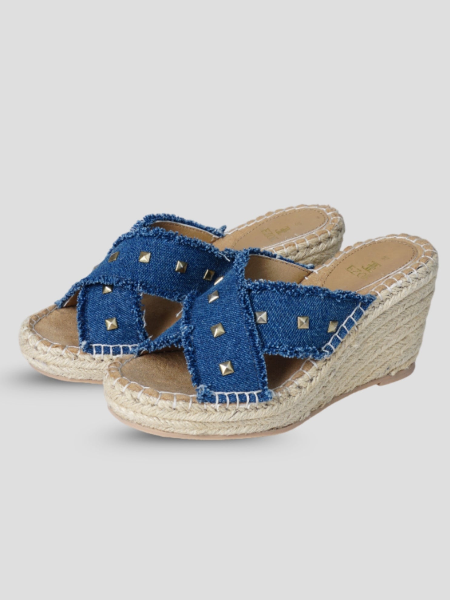 Ezok Blue Denim Slip ON Sandals
