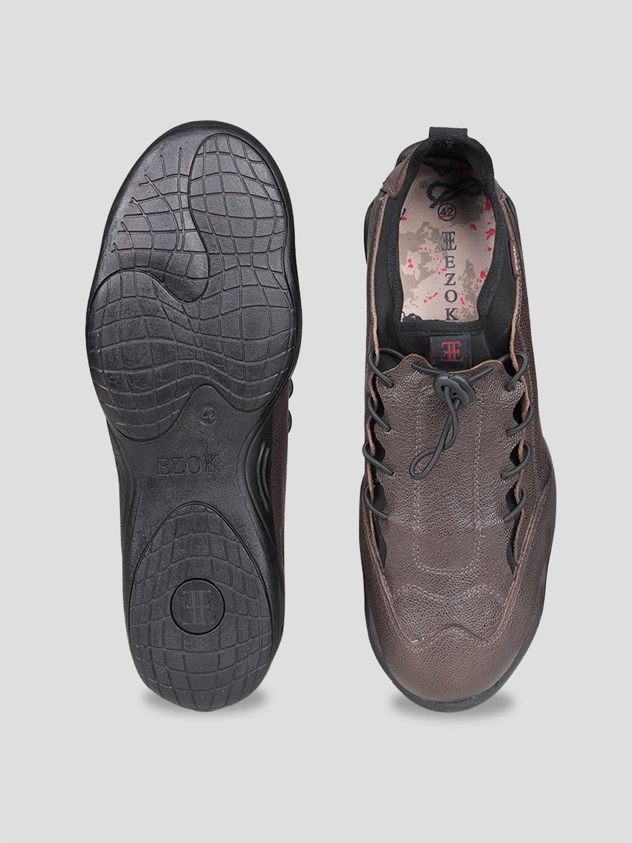 Ezok Leather Casual Shoes For Men